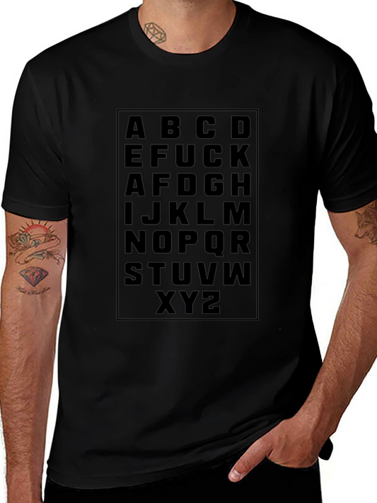 Alphabet Novelty Graphic T-Shirt