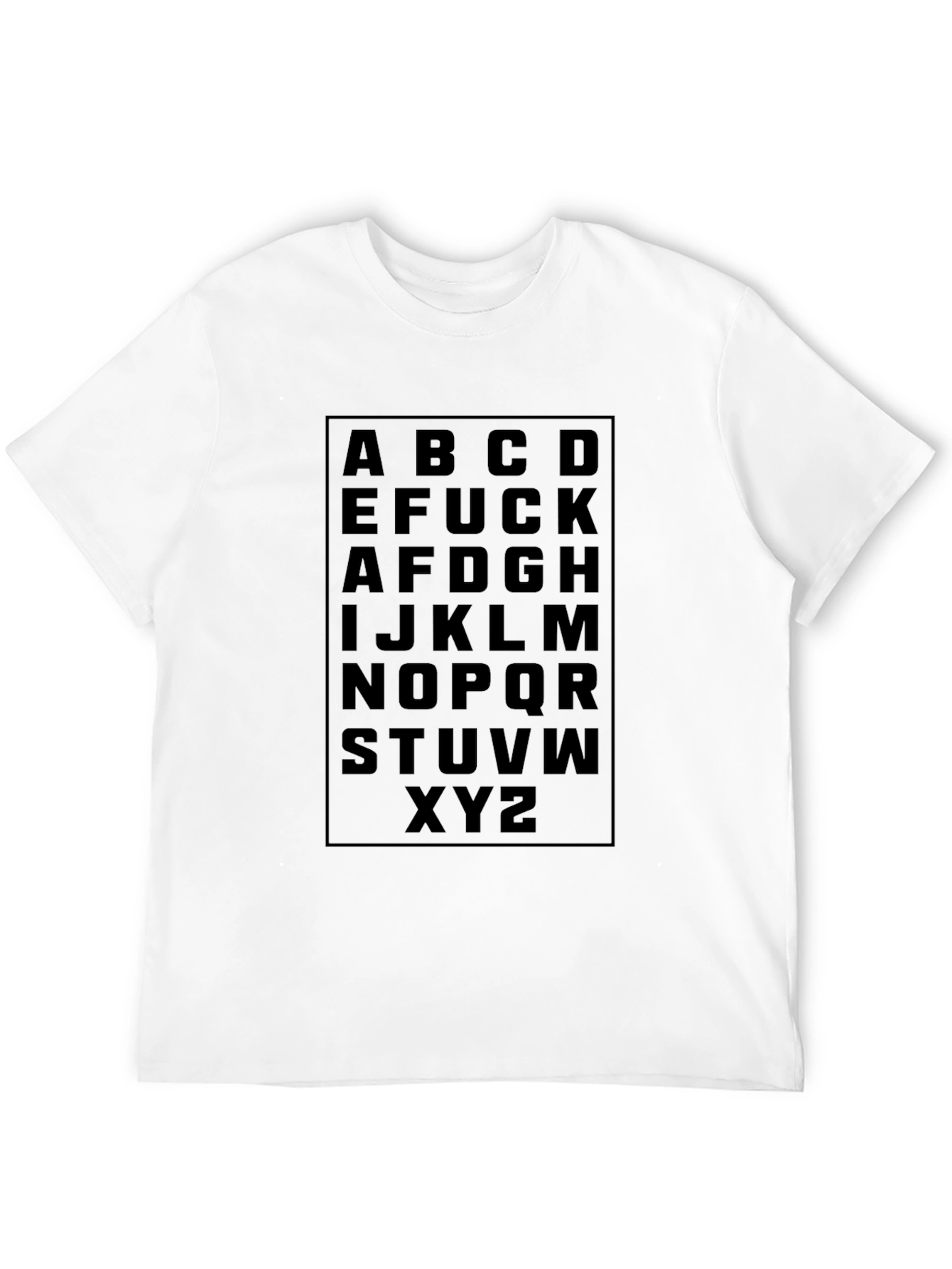 Alphabet Novelty Graphic T-Shirt