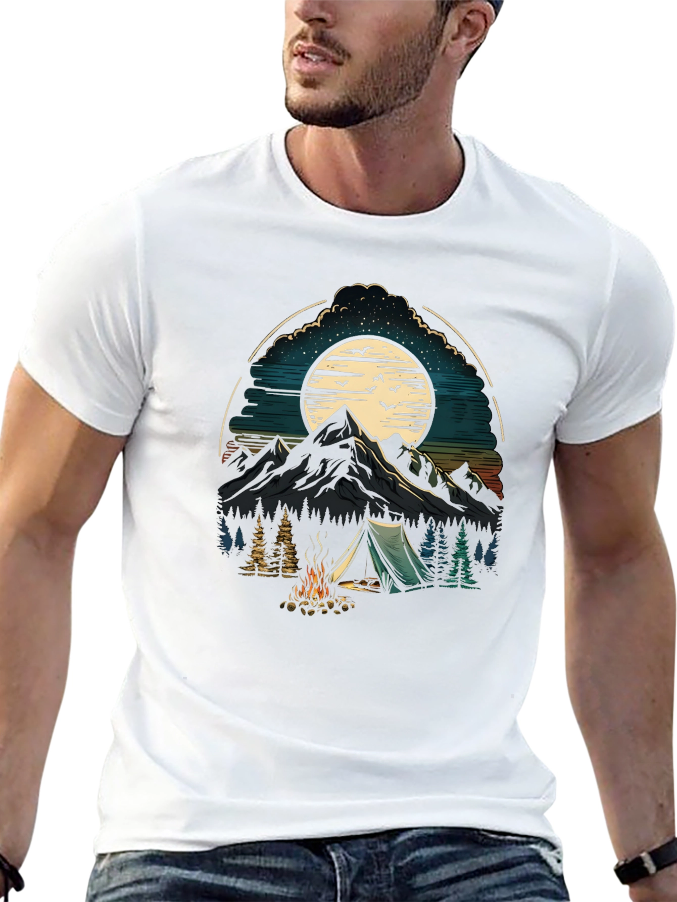 Camping Adventure Graphic T-Shirt