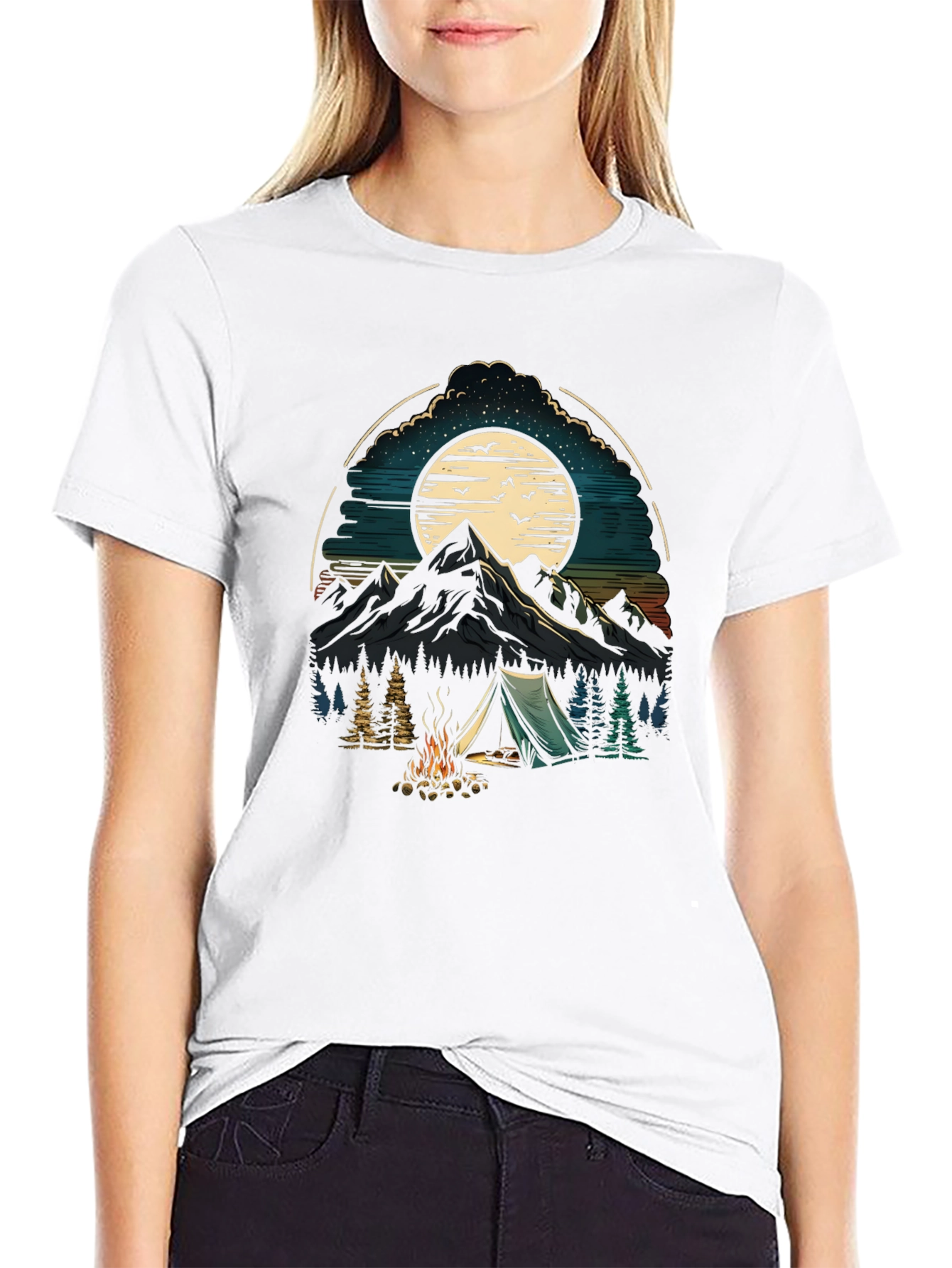 Camping Adventure Graphic T-Shirt
