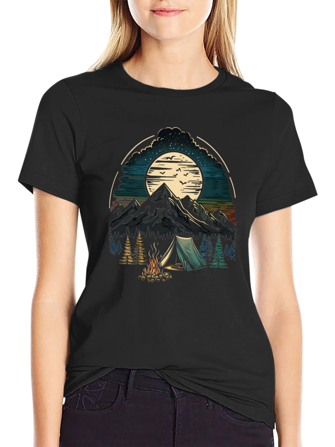 Camping Adventure Graphic T-Shirt
