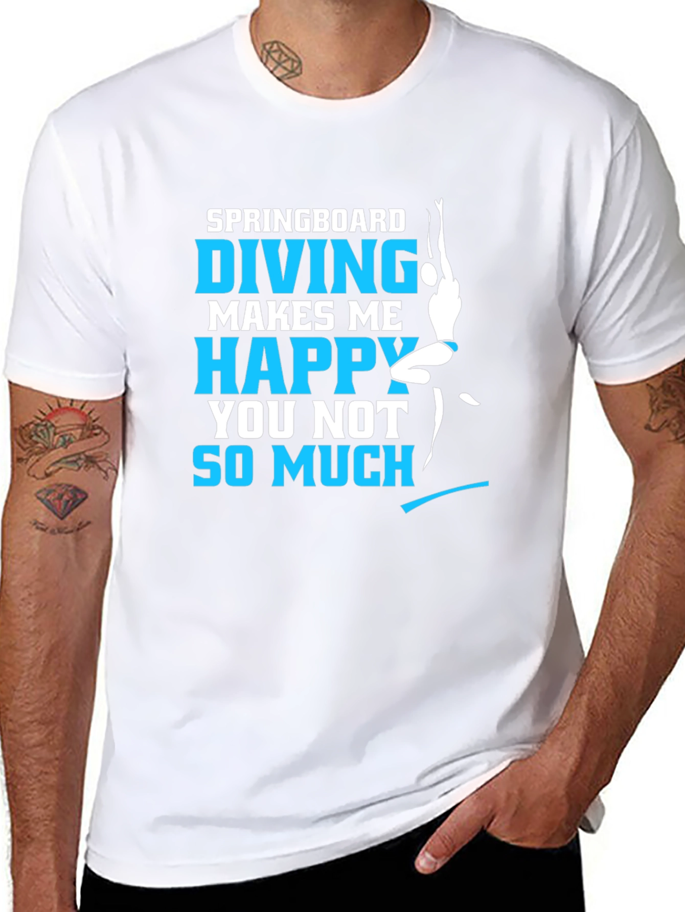 Springboard Diving Happy T-Shirt