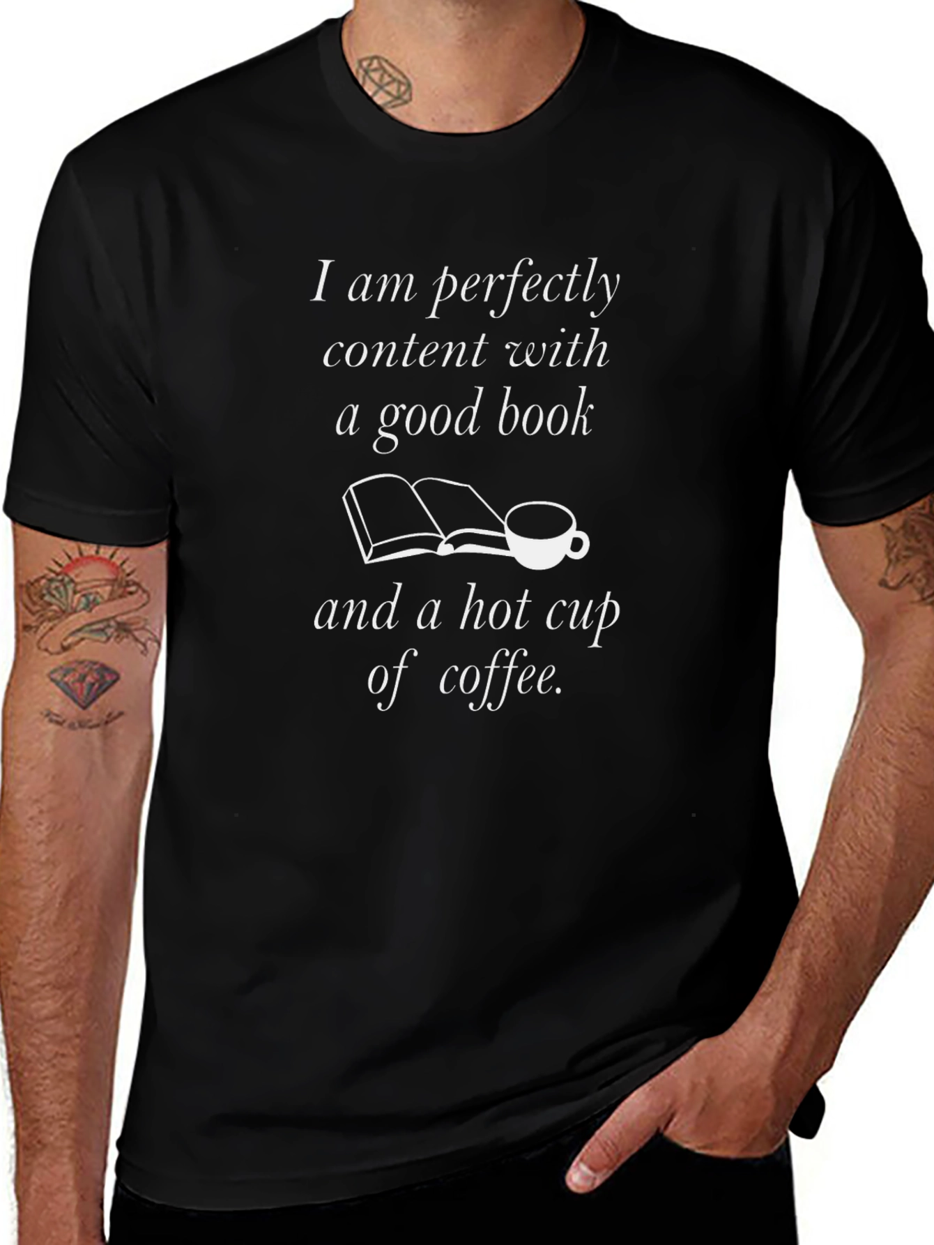 Book and Coffee Lover T-Shirt