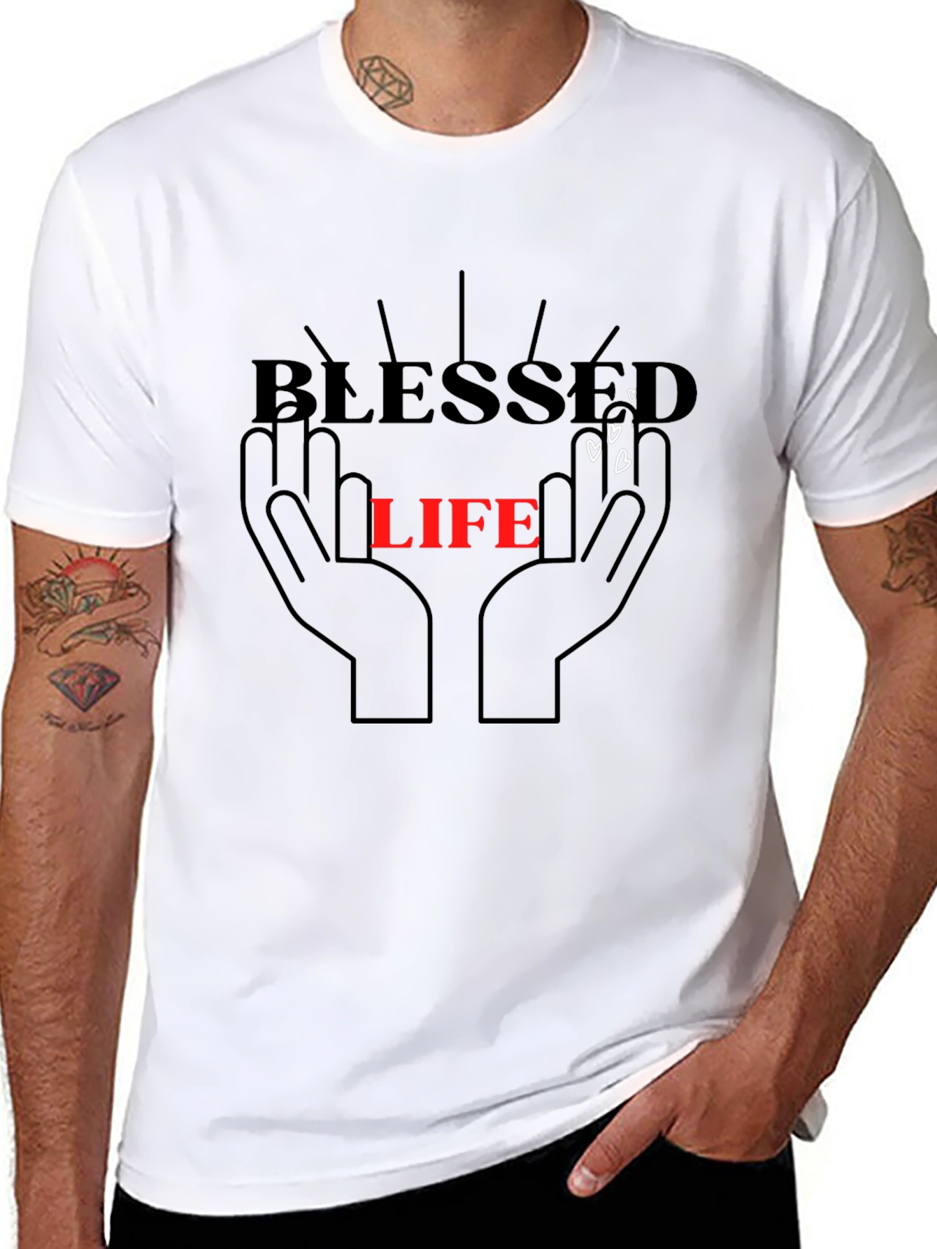 Blessed Life Graphic T-Shirt - Religious Tee