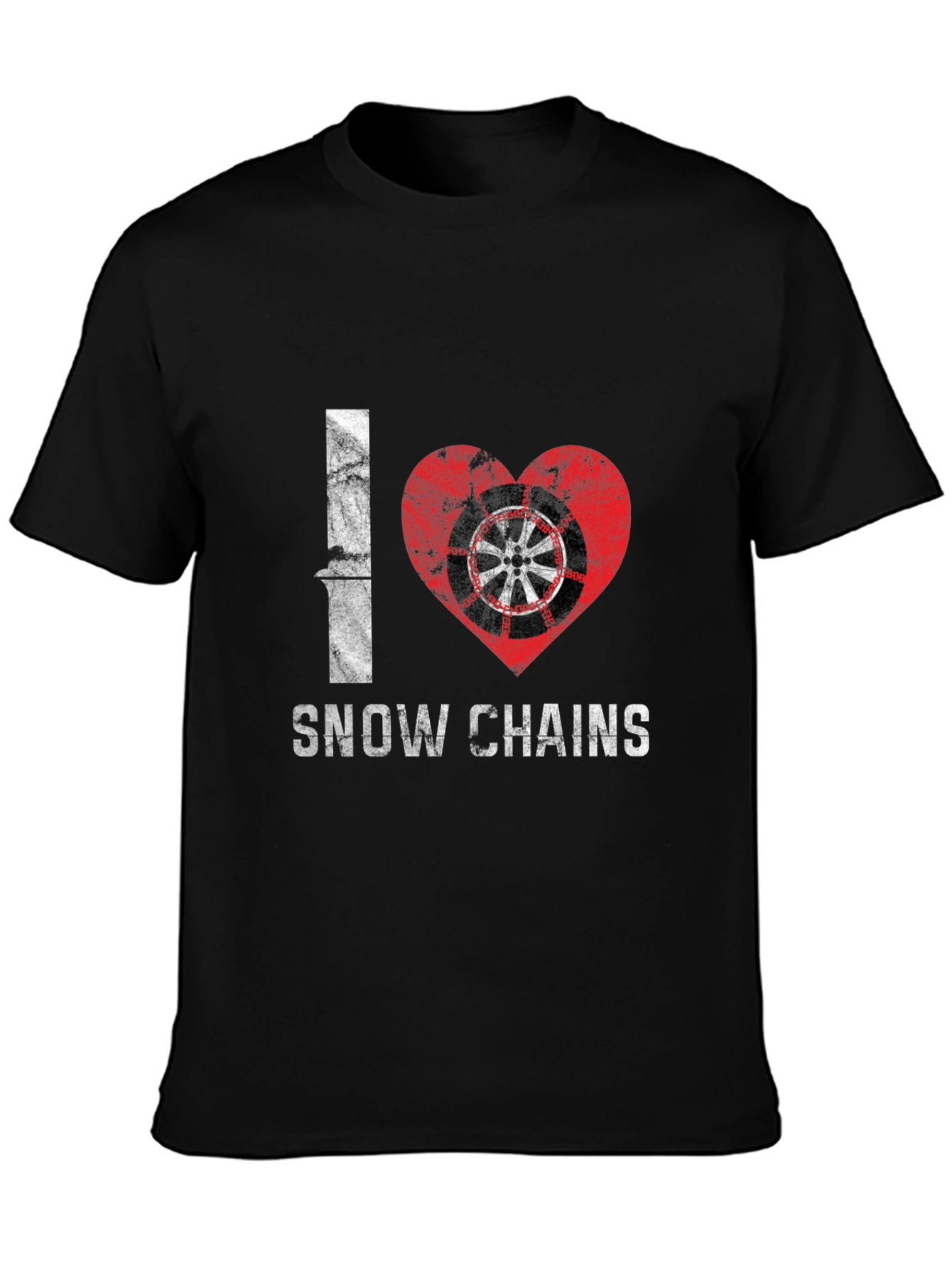 I Love Snow Chains Graphic Tee