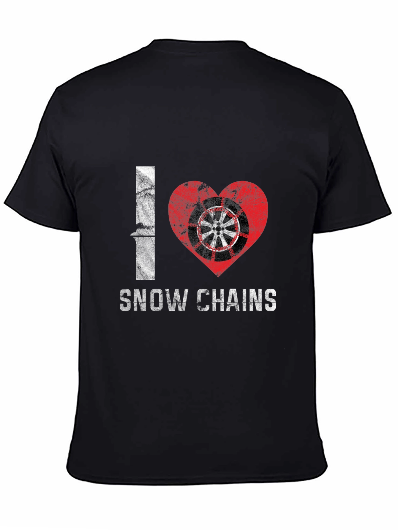 I Love Snow Chains Graphic Tee