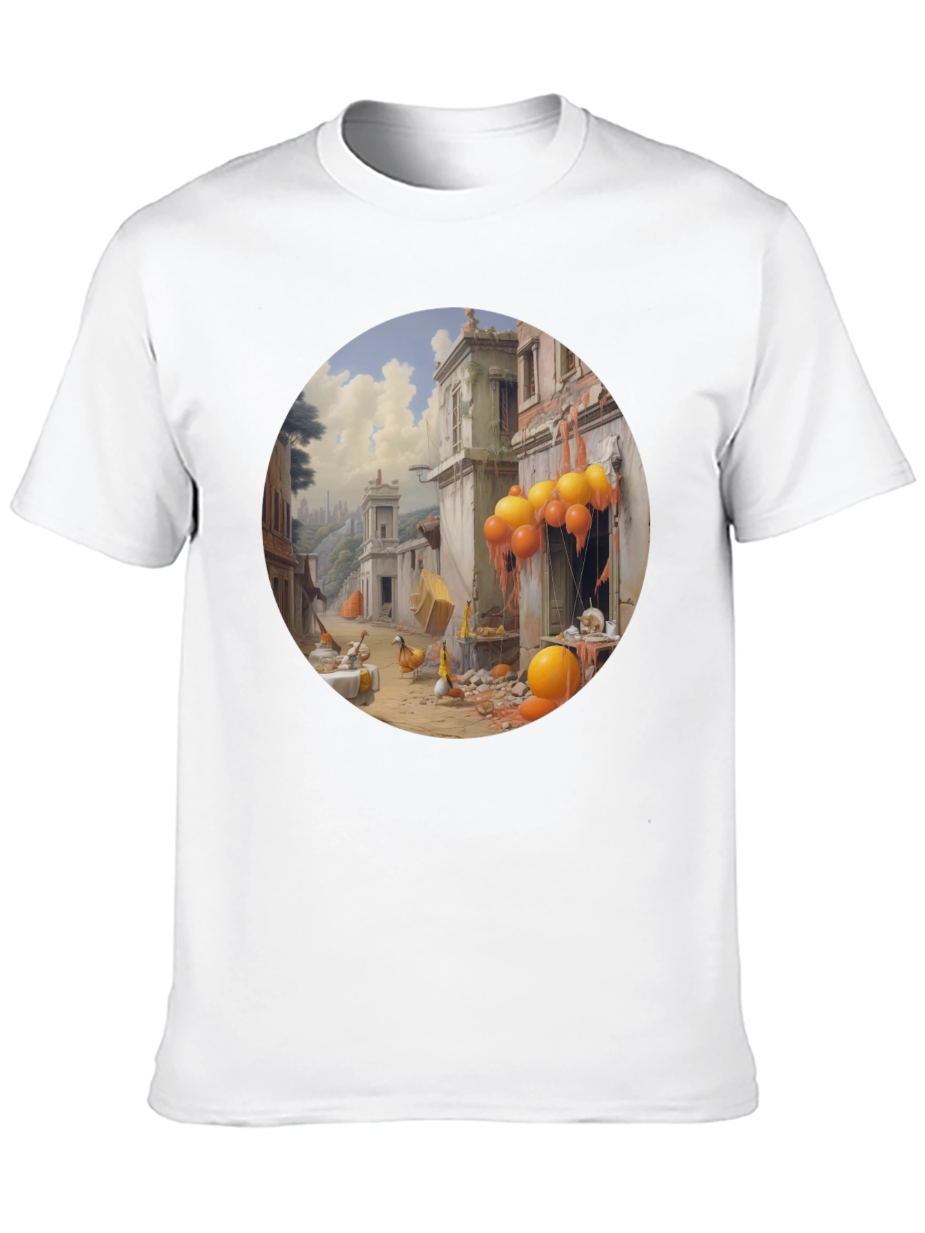 Surreal Cityscape Graphic Tee