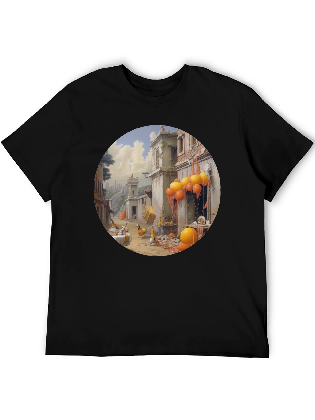 Surreal Cityscape Graphic Tee