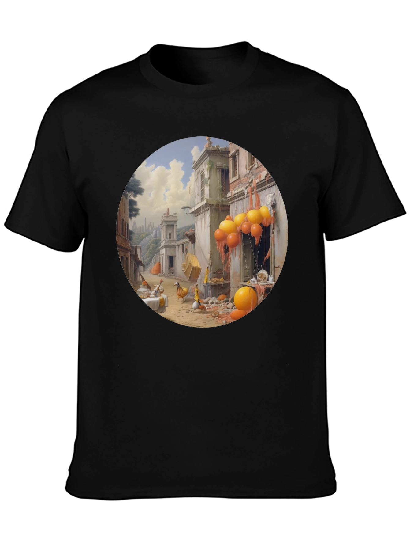 Surreal Cityscape Graphic Tee