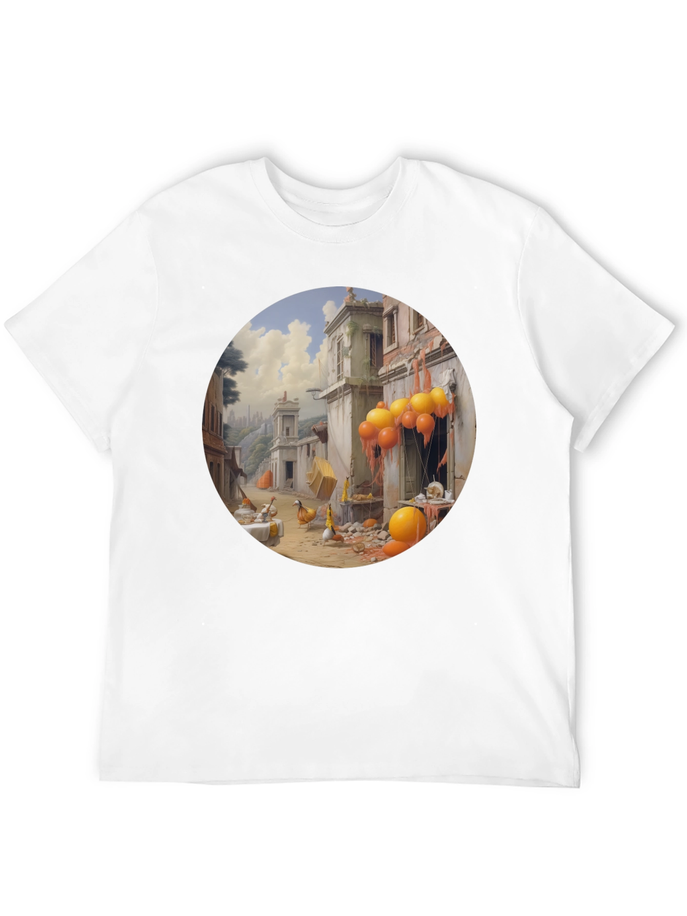 Surreal Cityscape Graphic Tee