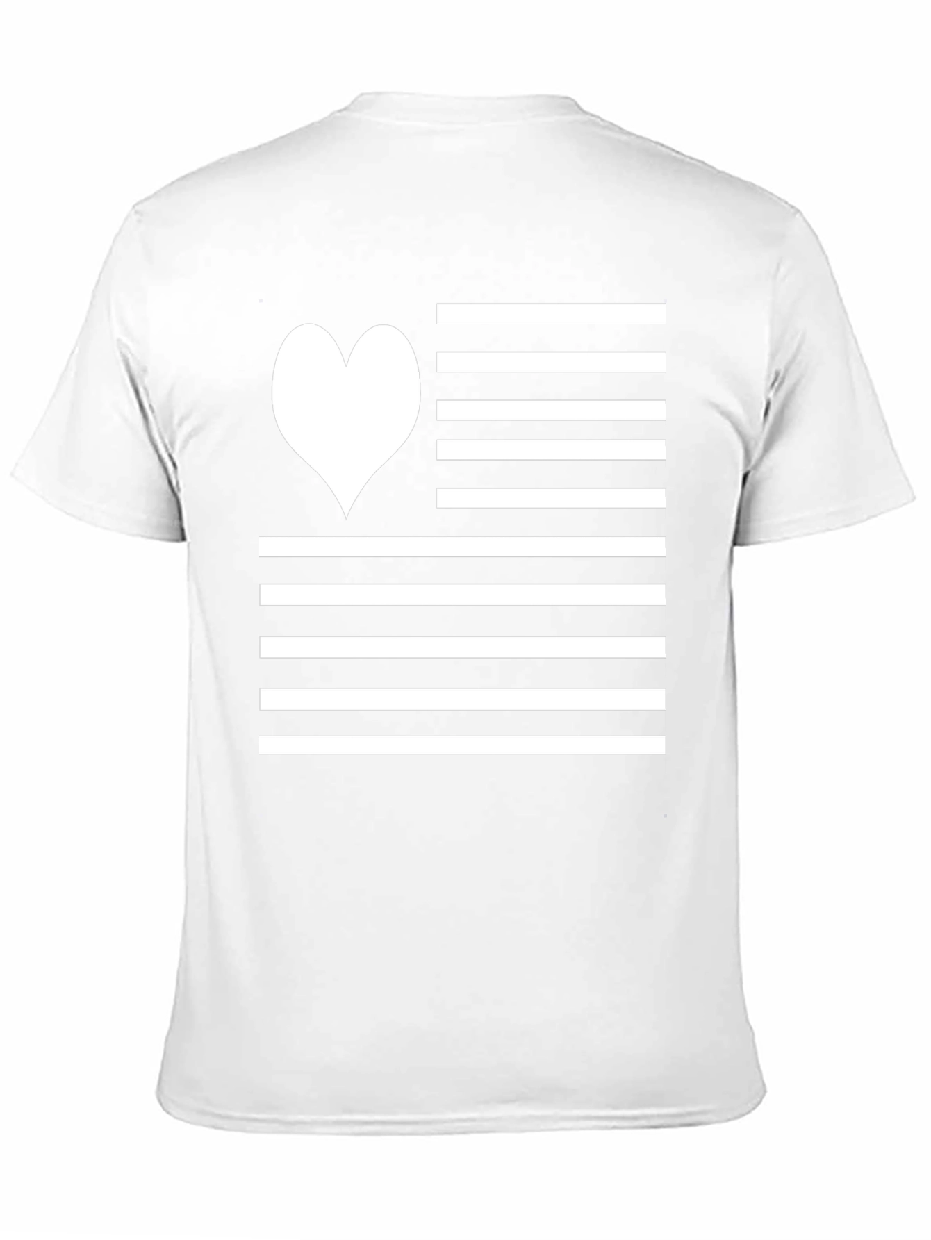 Heart Stripes Graphic Tee - Black
