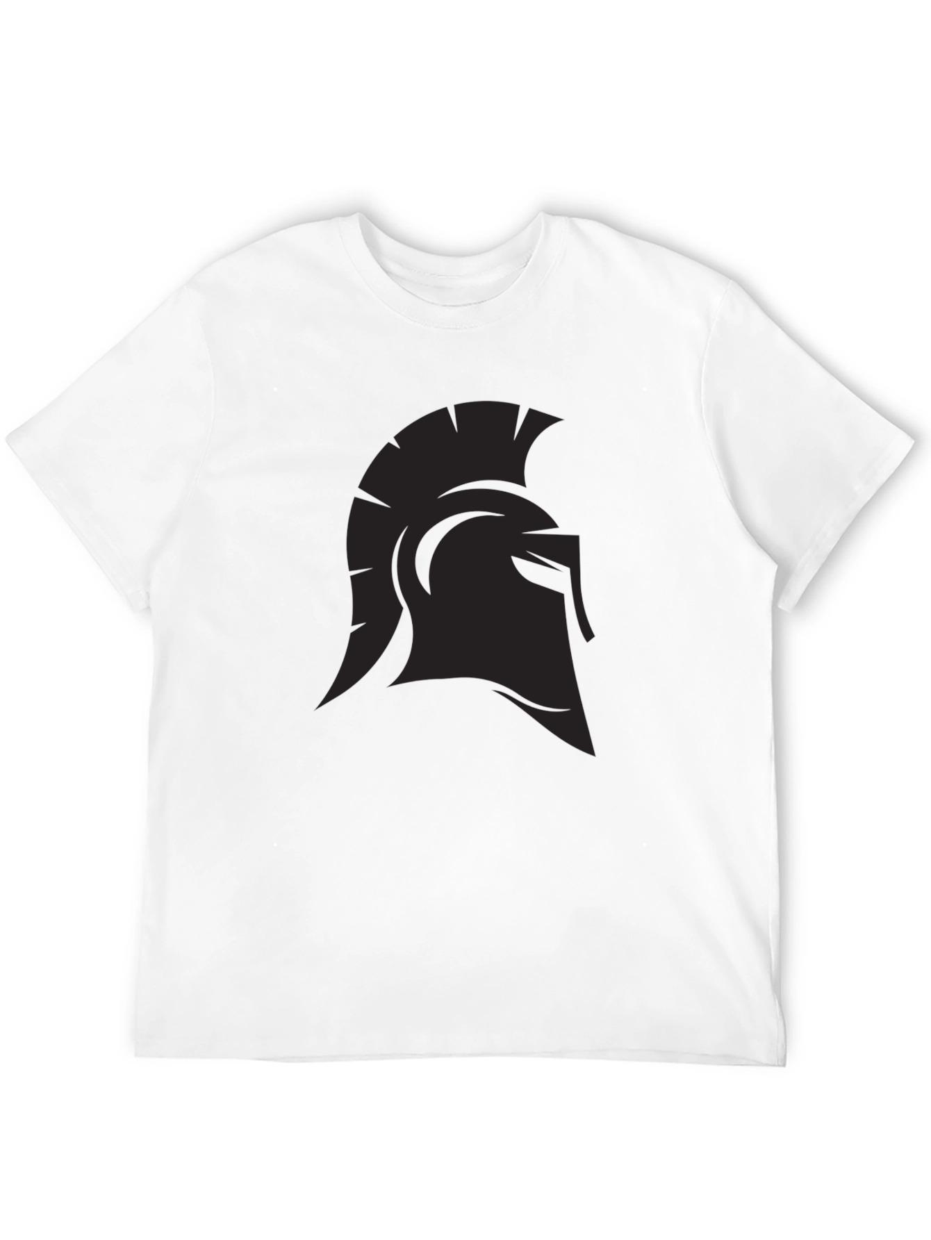 Spartan Helmet Graphic Black T-Shirt
