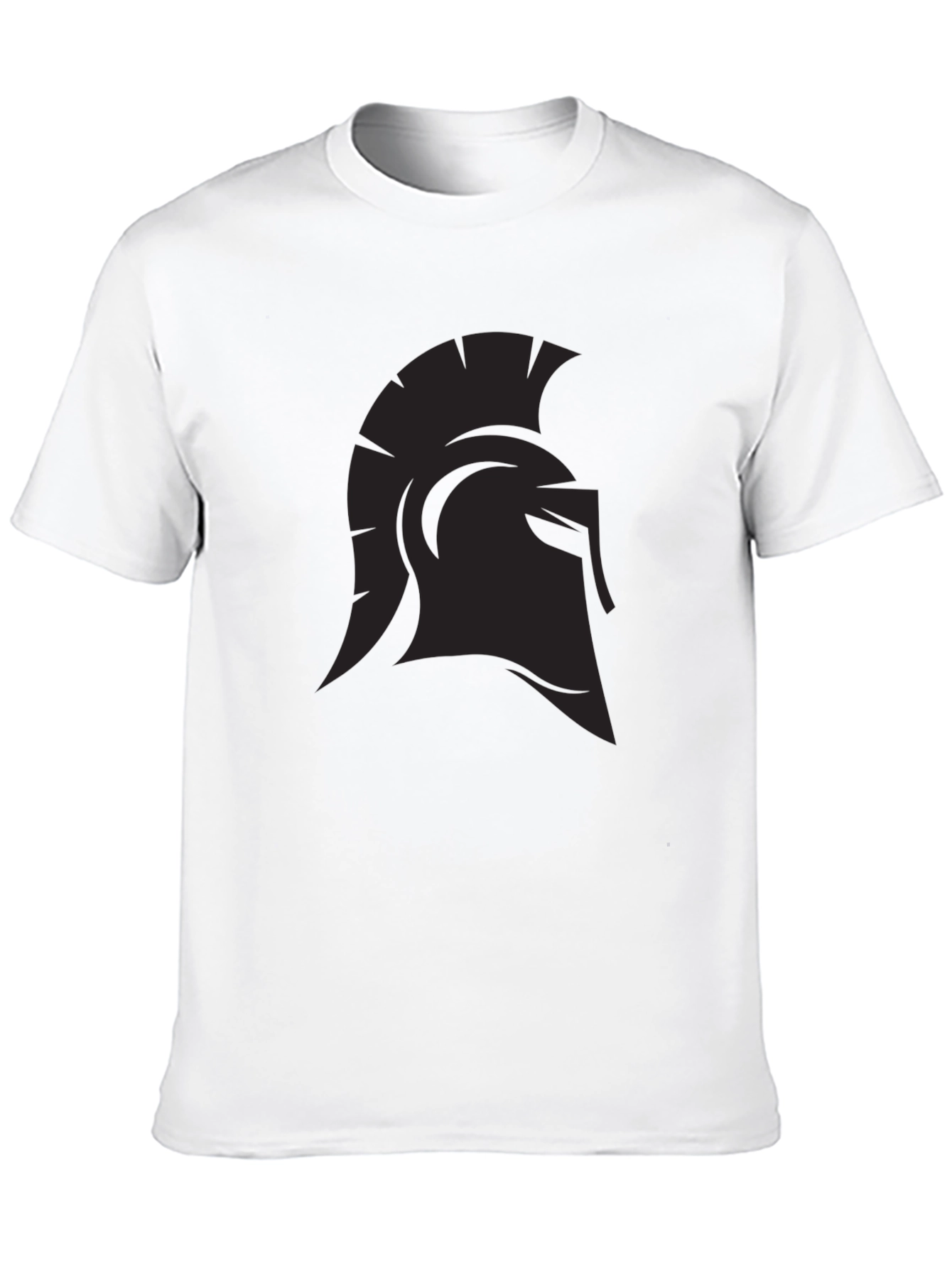 Spartan Helmet Graphic Black T-Shirt