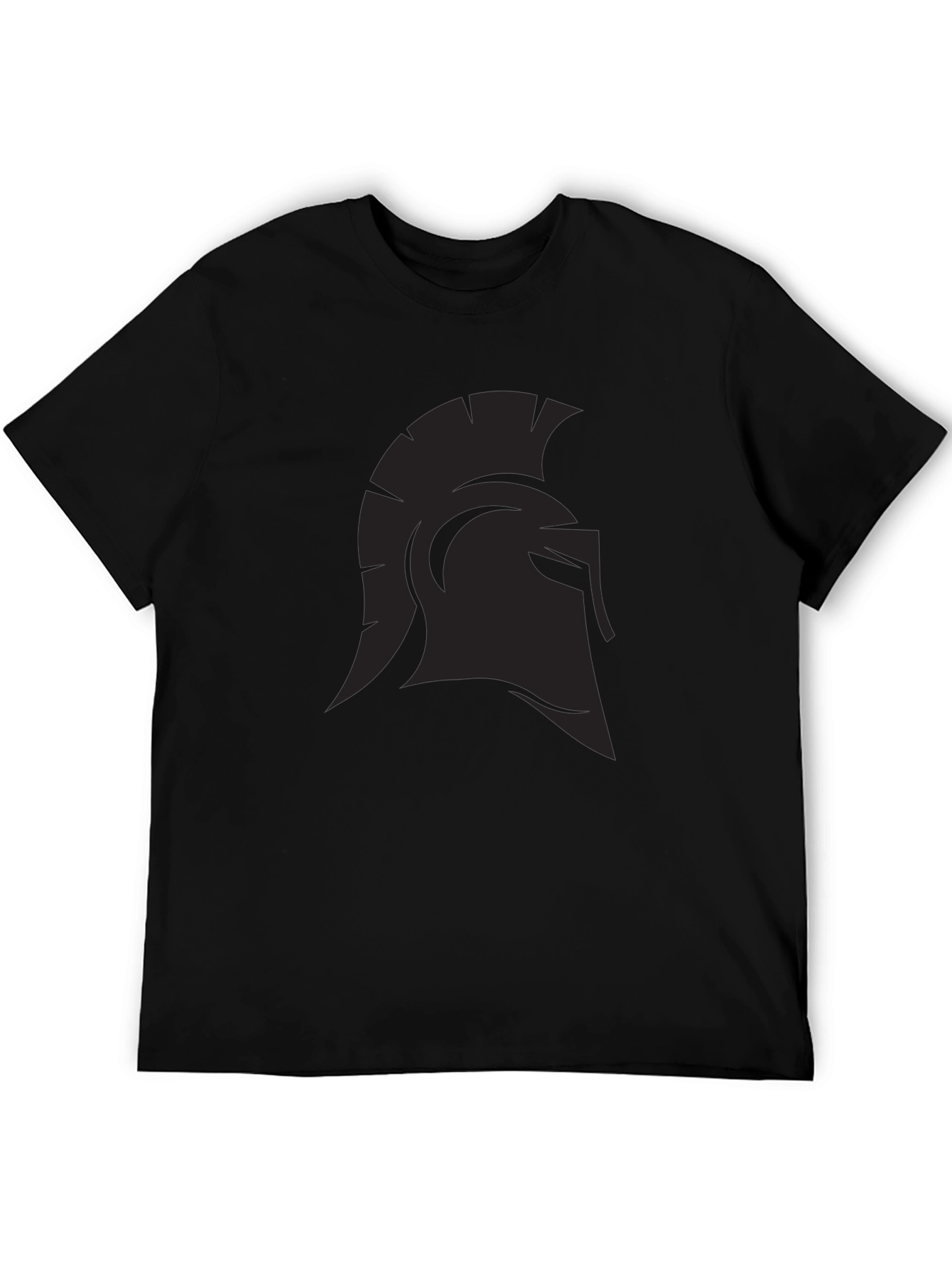 Spartan Helmet Graphic Black T-Shirt