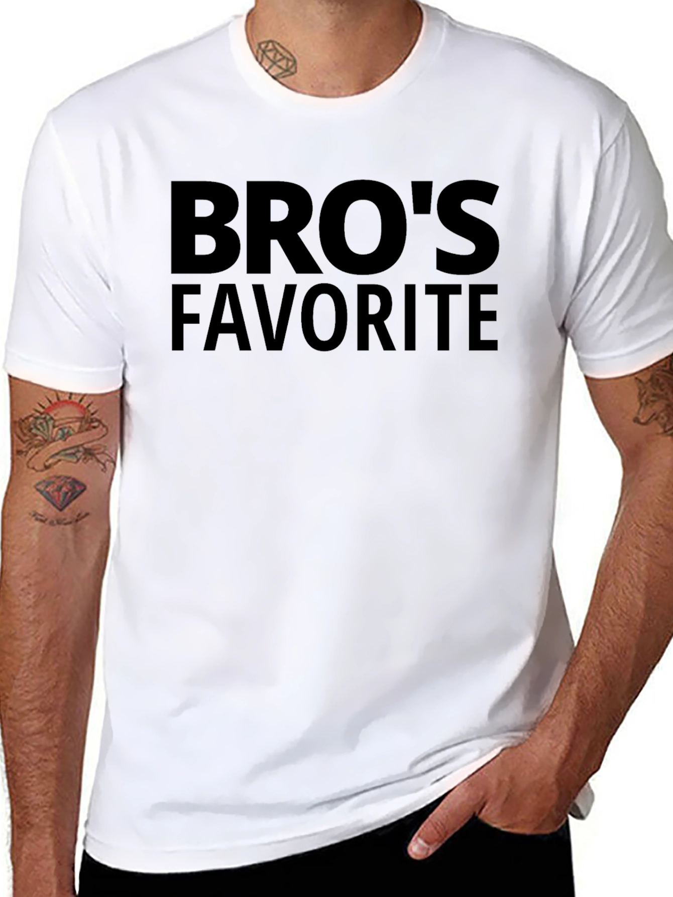 Bros Favorite T-Shirt - Black Graphic Tee