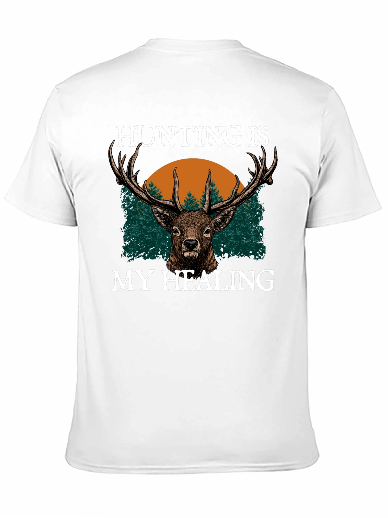 Hunting Is My Healing Black T-Shirt