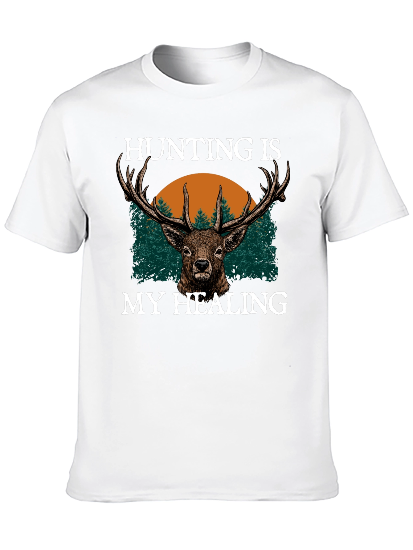 Hunting Is My Healing Black T-Shirt