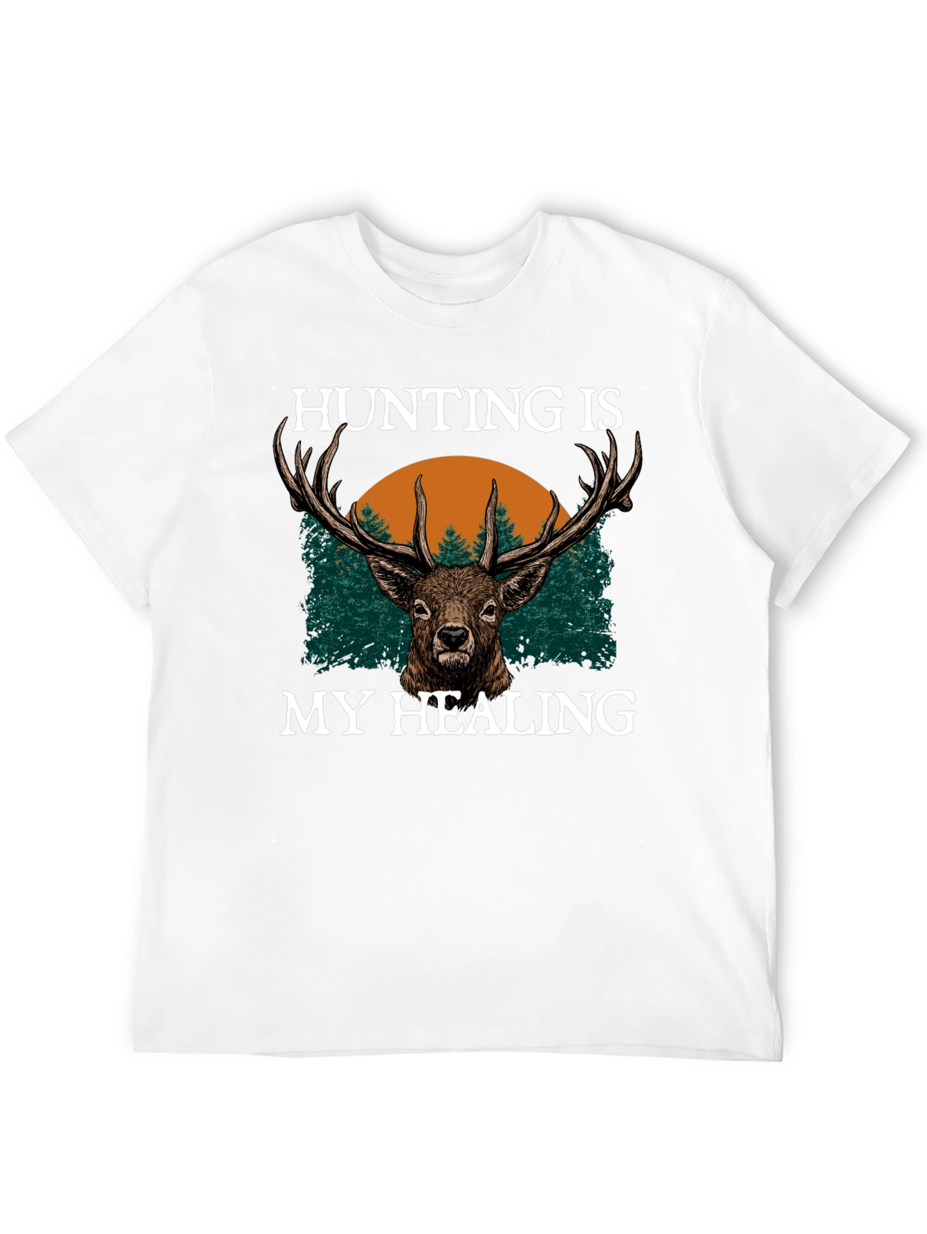 Hunting Is My Healing Black T-Shirt