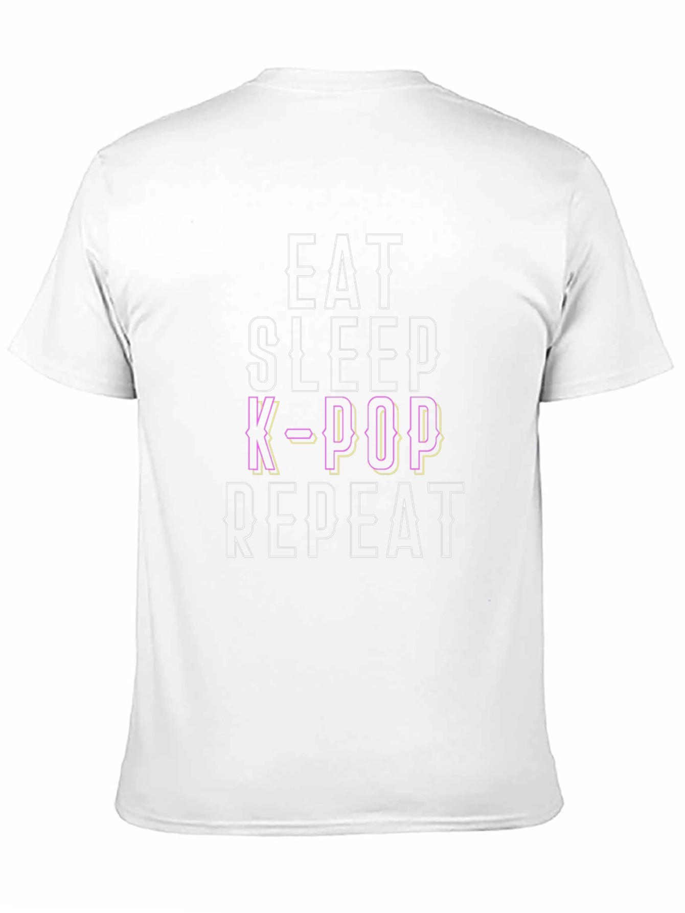 Eat Sleep K-Pop Repeat Black Graphic Tee