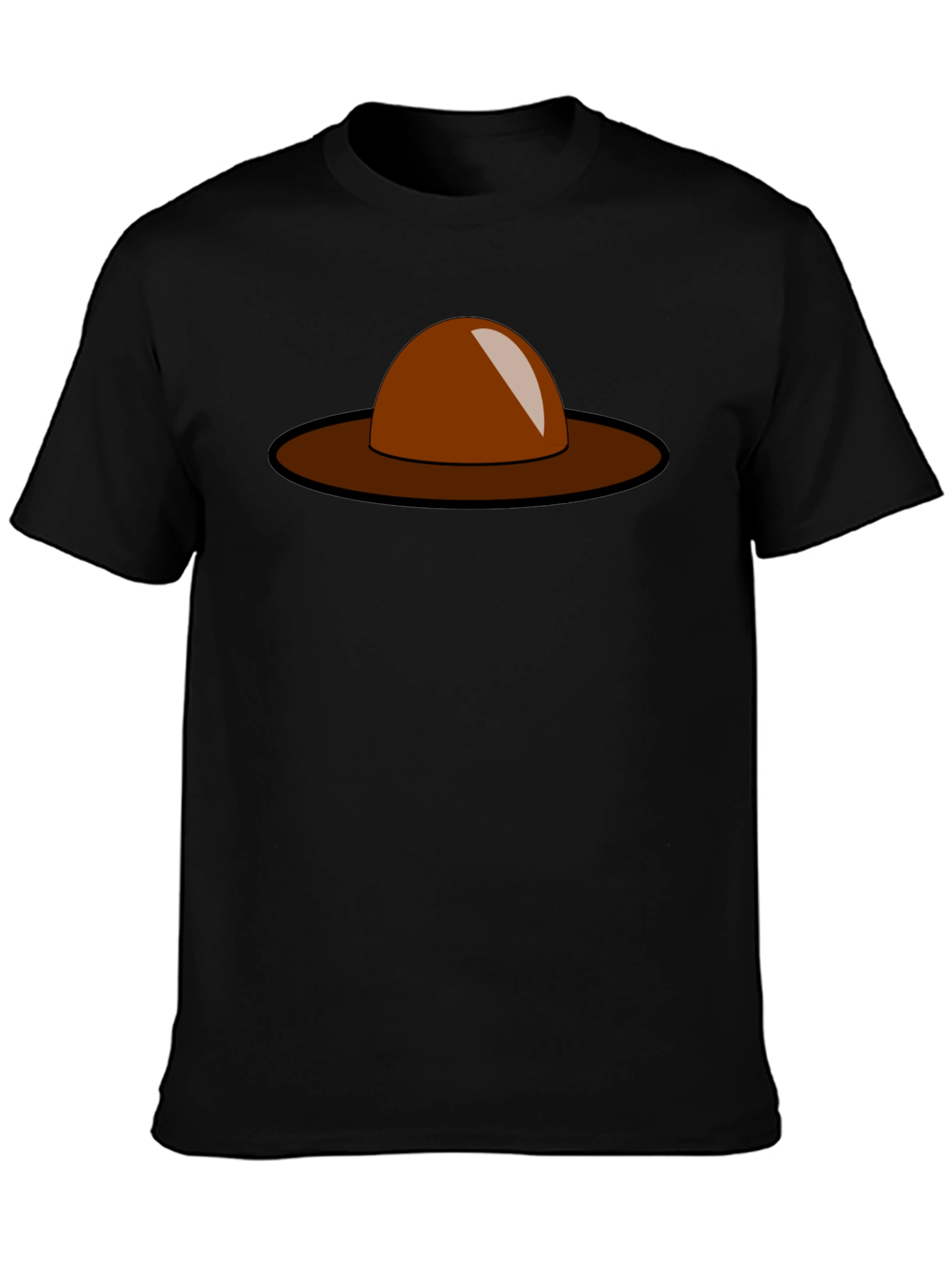 Brown Hat Graphic Tee - Stylish Casual Wear