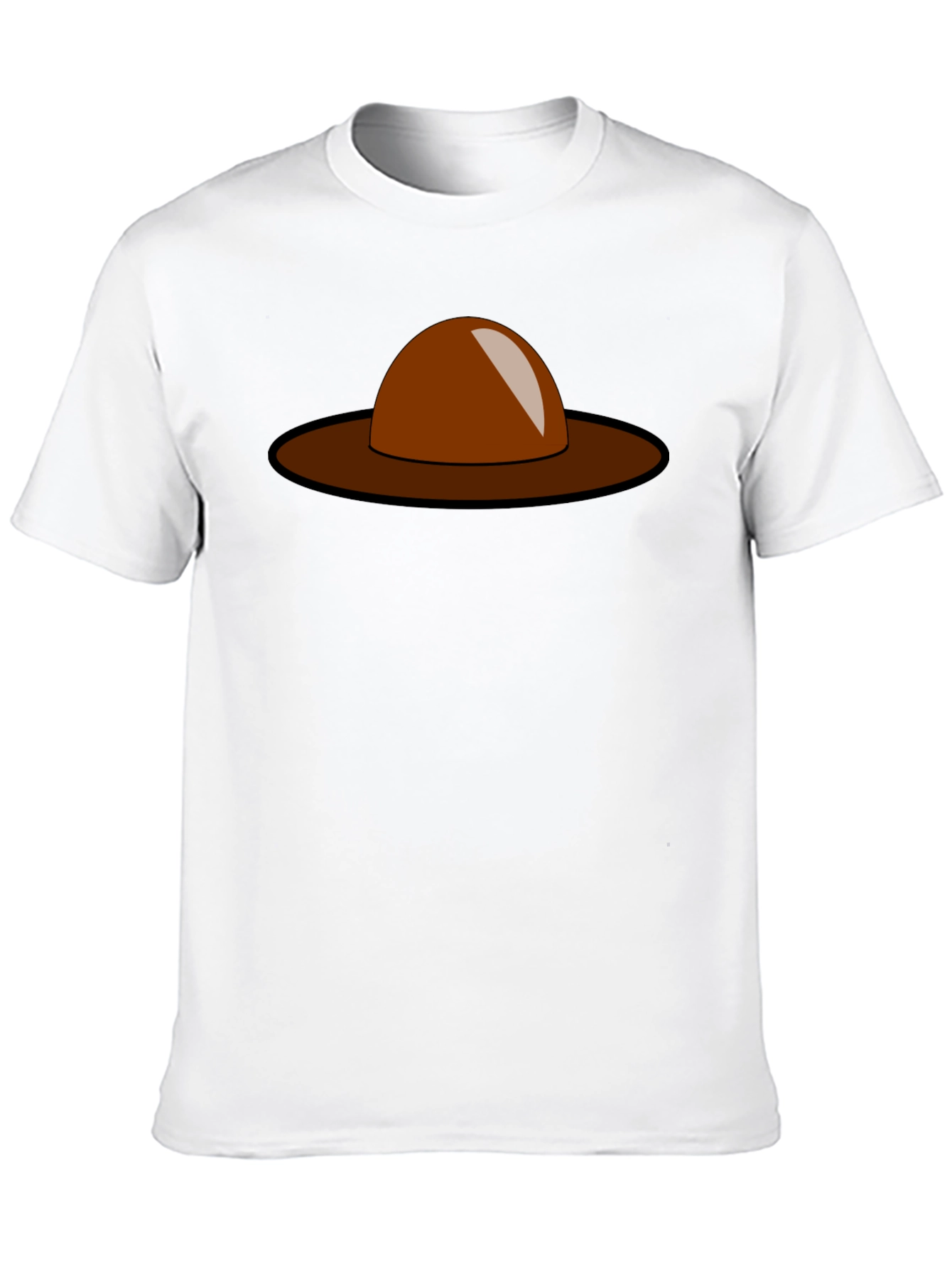Brown Hat Graphic Tee - Stylish Casual Wear