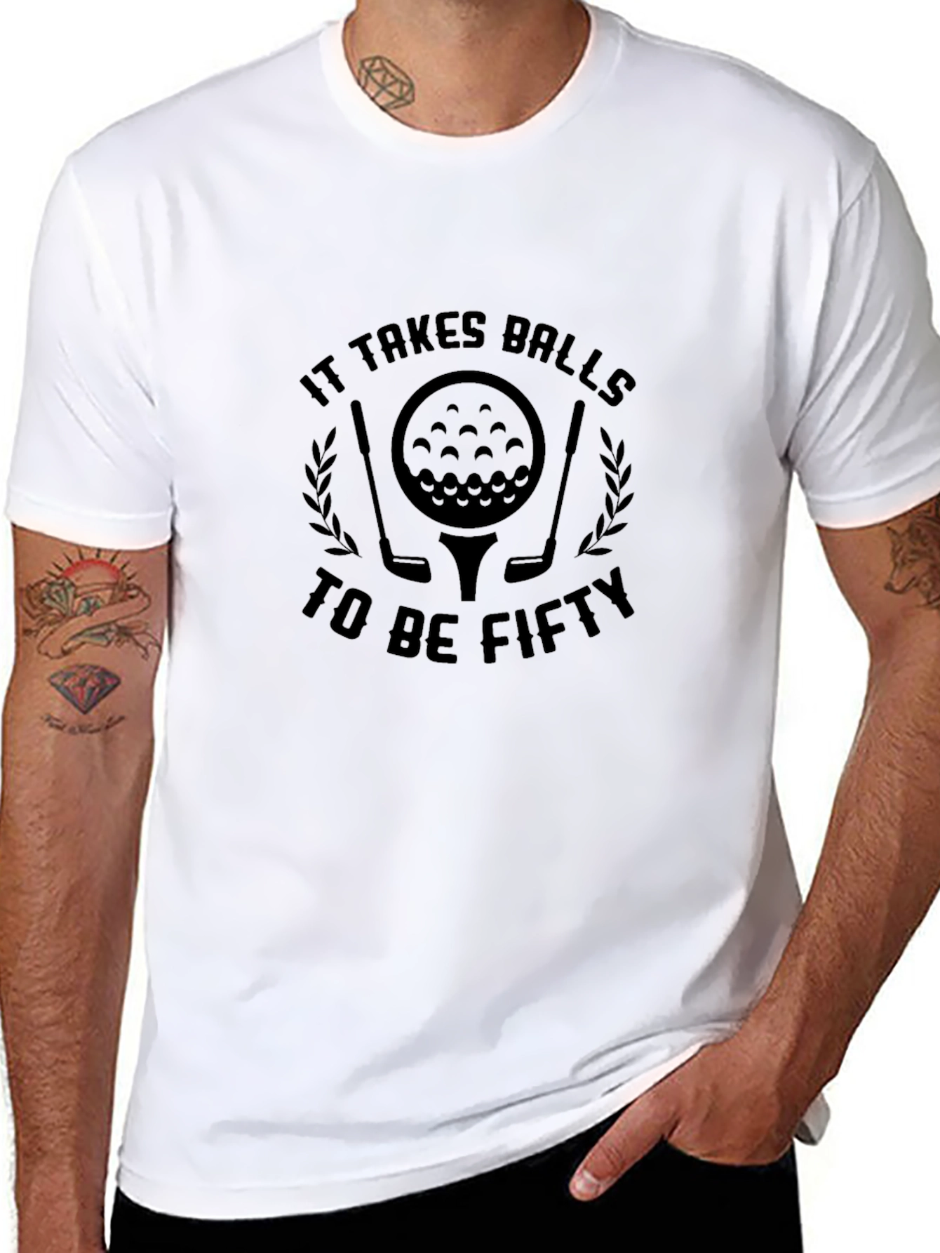 It Takes Balls to Be Fifty Golf T-Shirt