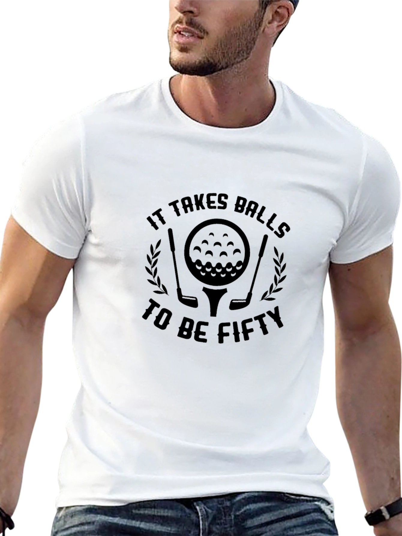 It Takes Balls to Be Fifty Golf T-Shirt