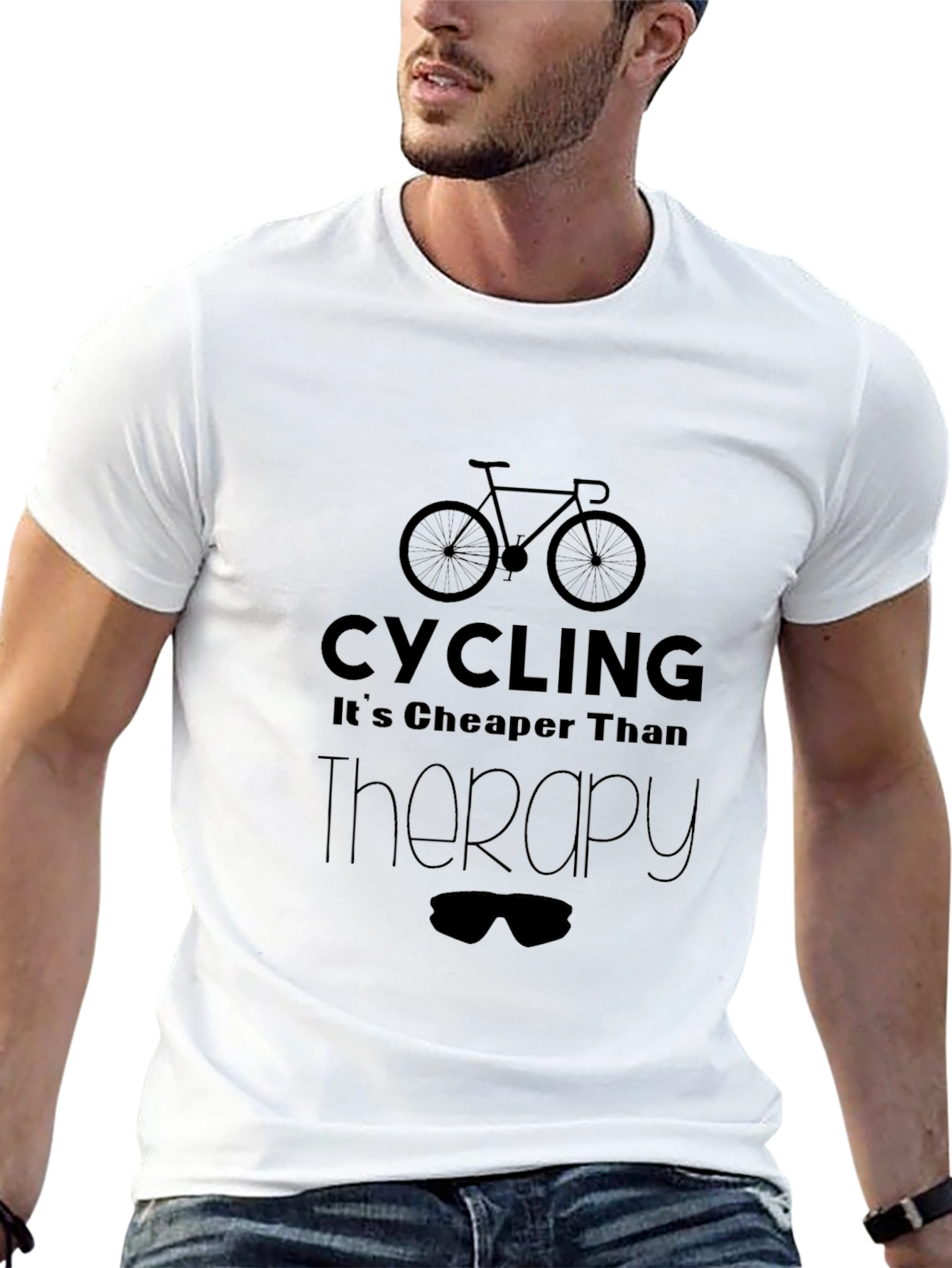 Cycling Cheaper Than Therapy T-Shirt