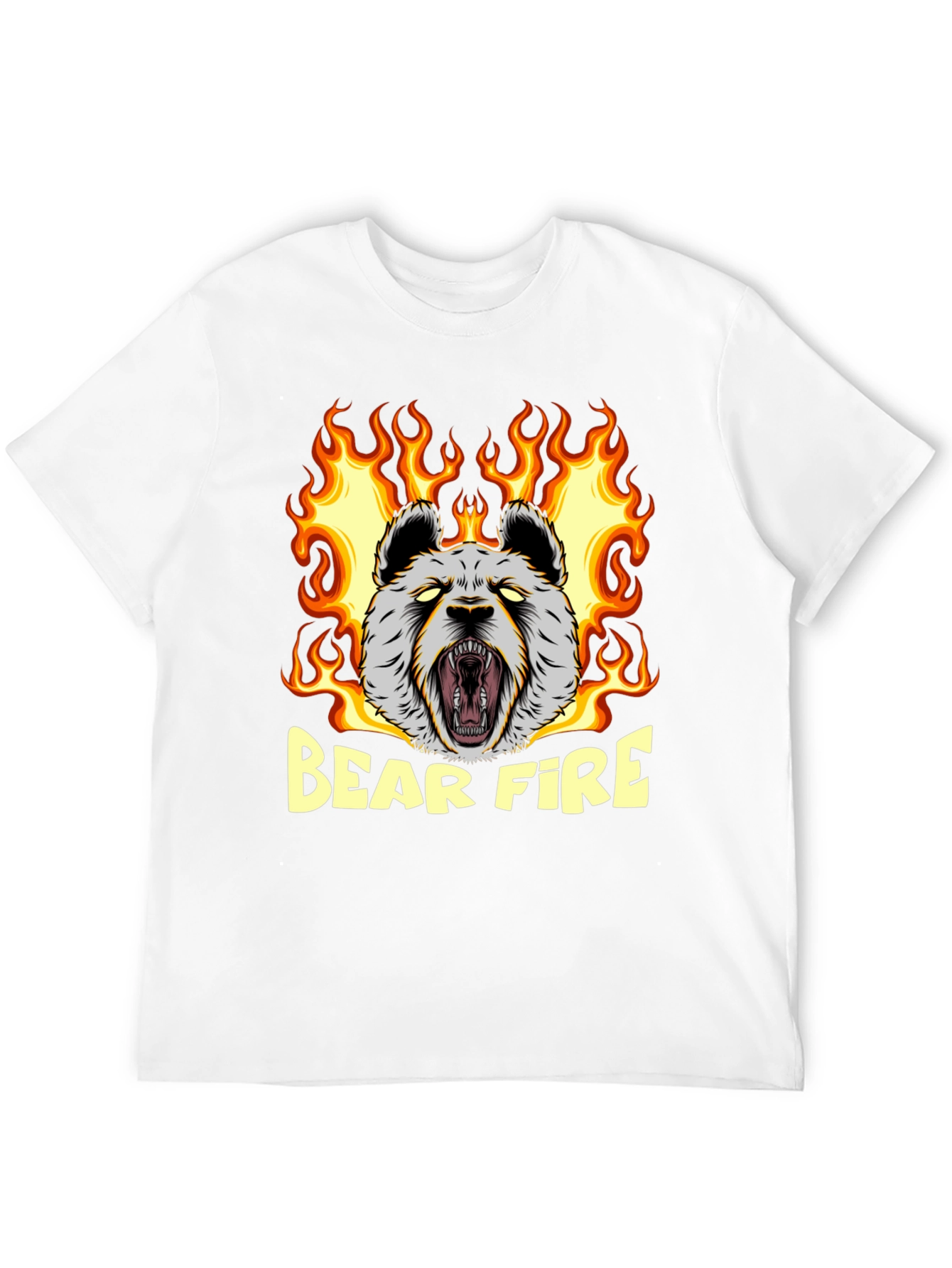 Bear Fire Graphic T-Shirt
