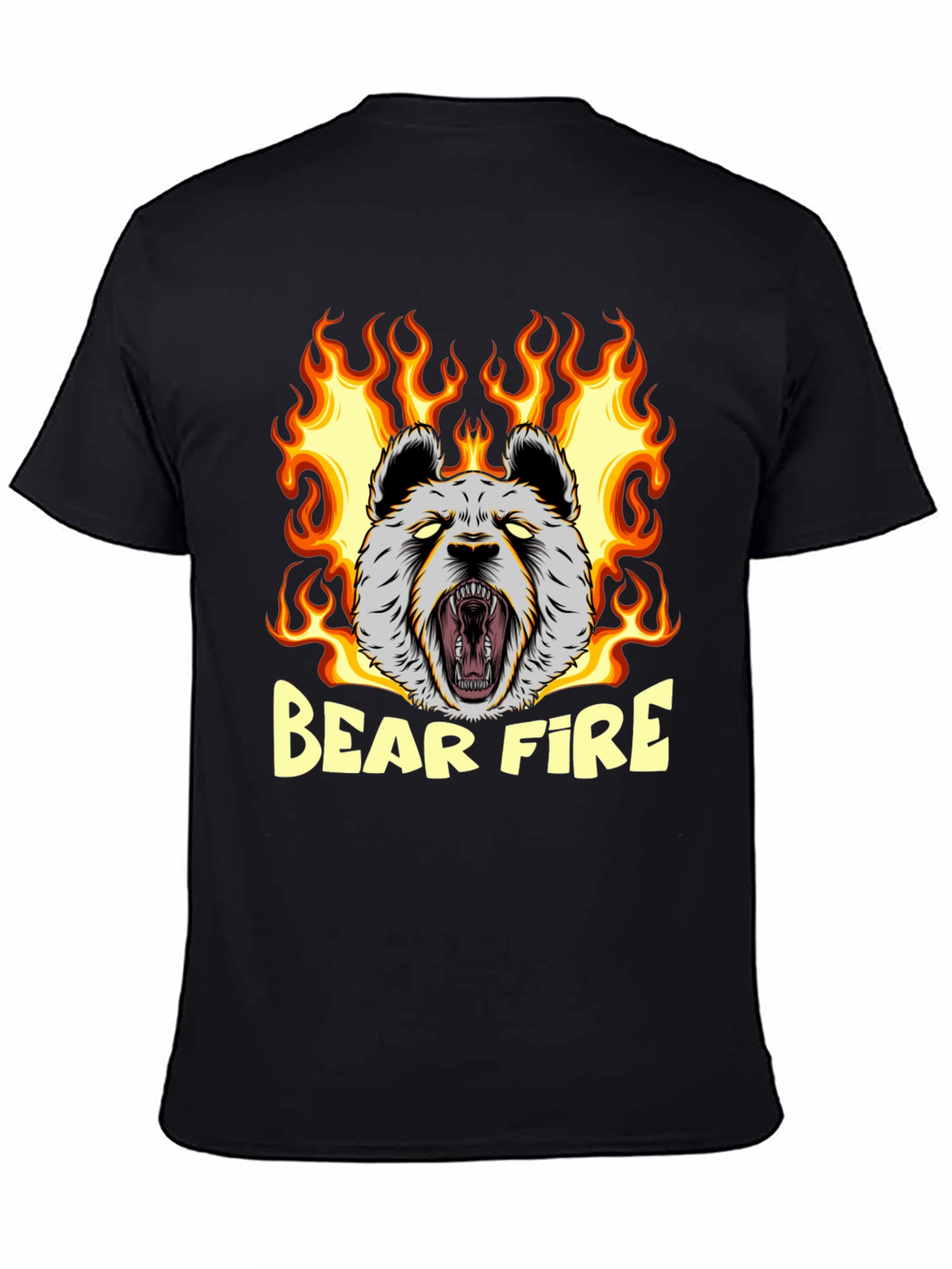 Bear Fire Graphic T-Shirt