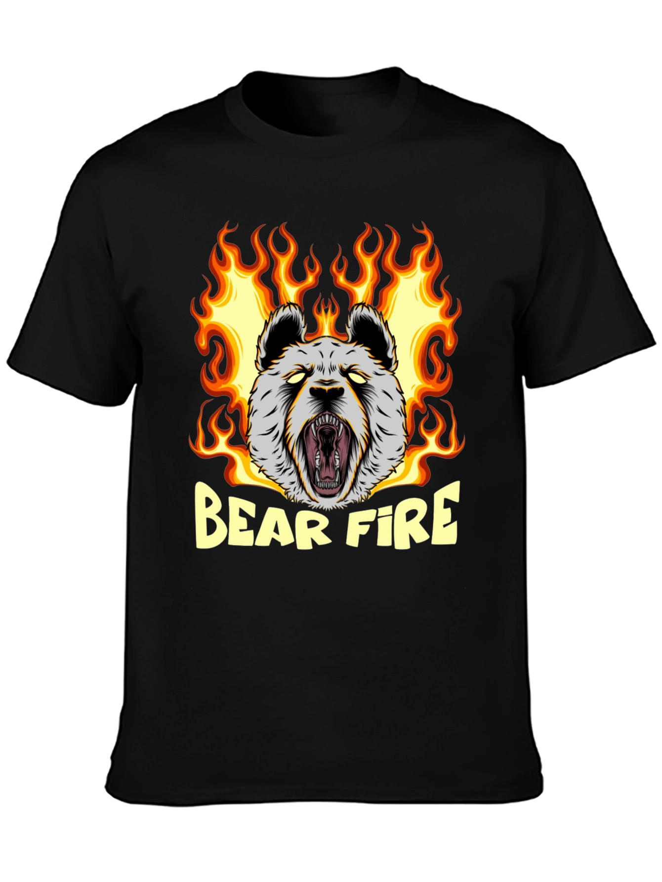 Bear Fire Graphic T-Shirt