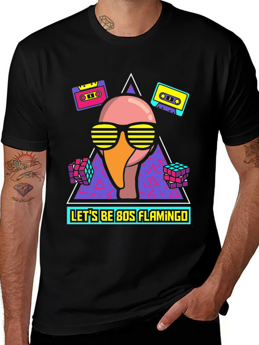 80s Flamingo Graphic Tee