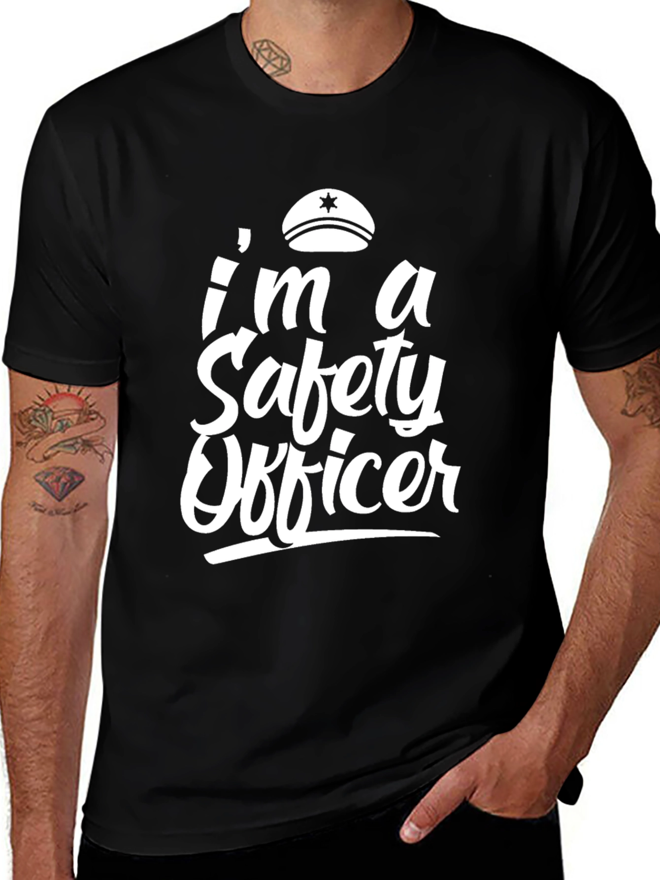 Im a Safety Officer Black Graphic Tee