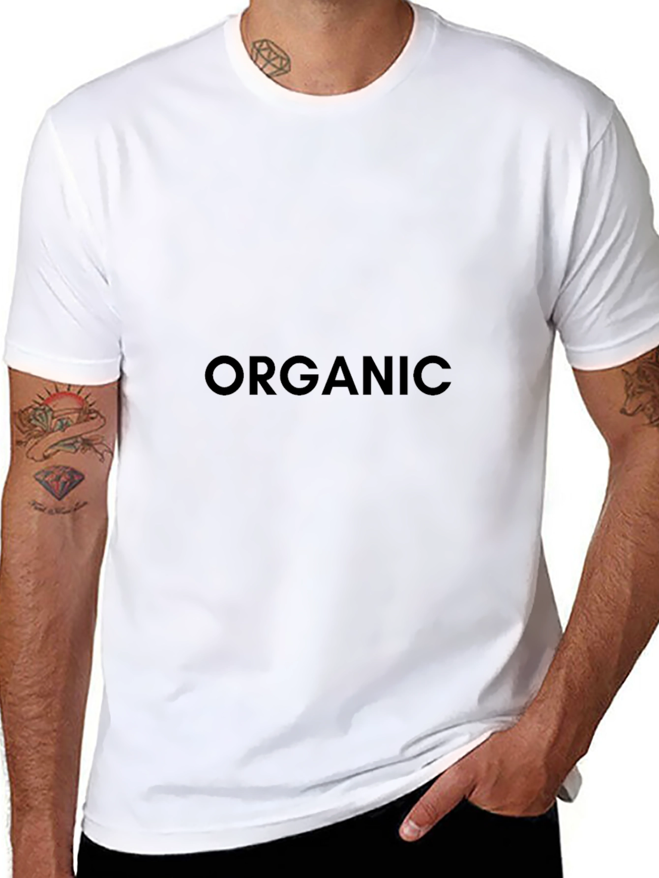 Organic Graphic Tee - Black Casual Shirt