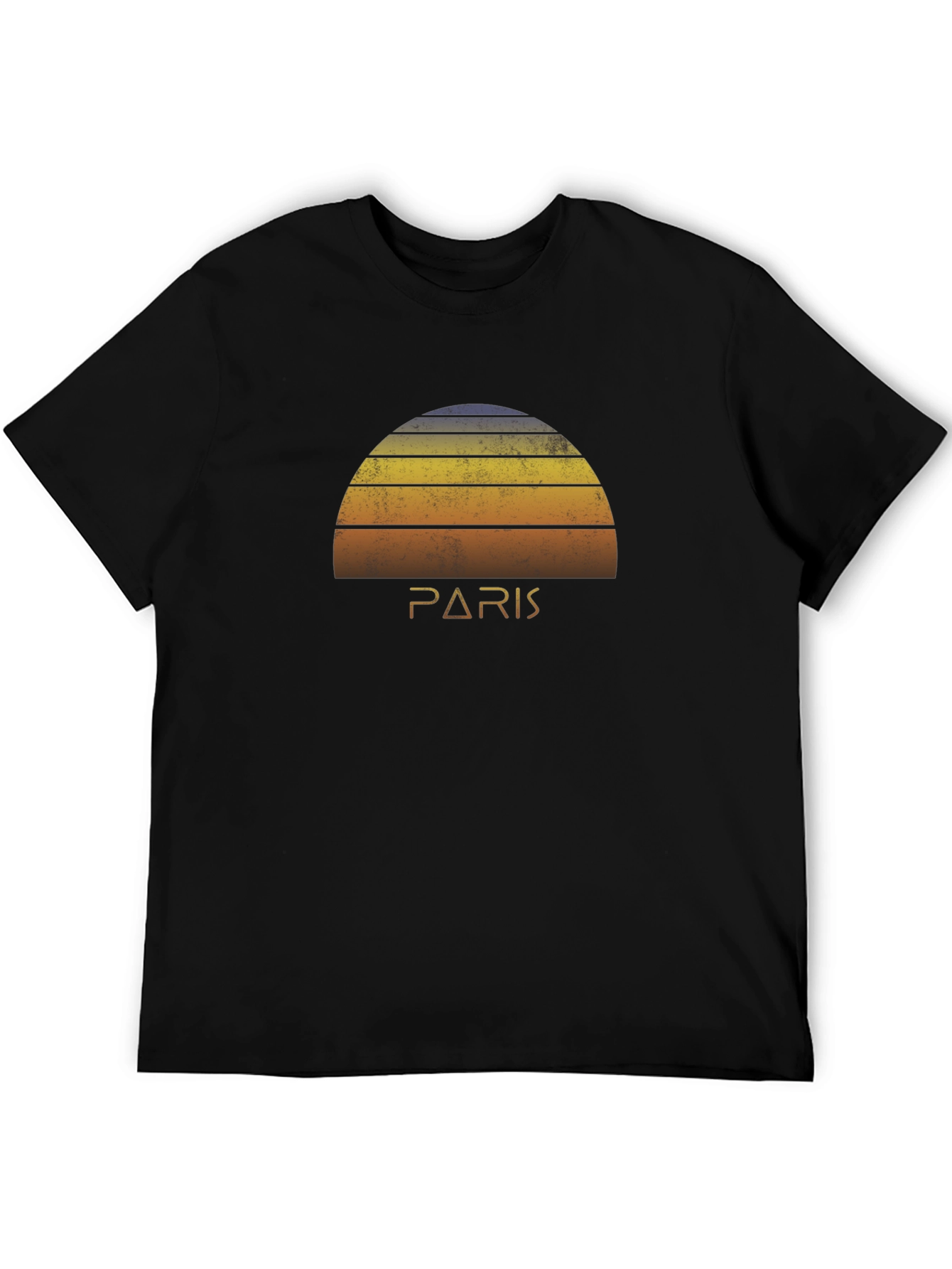 Paris Sunset Graphic Tee - Retro Style