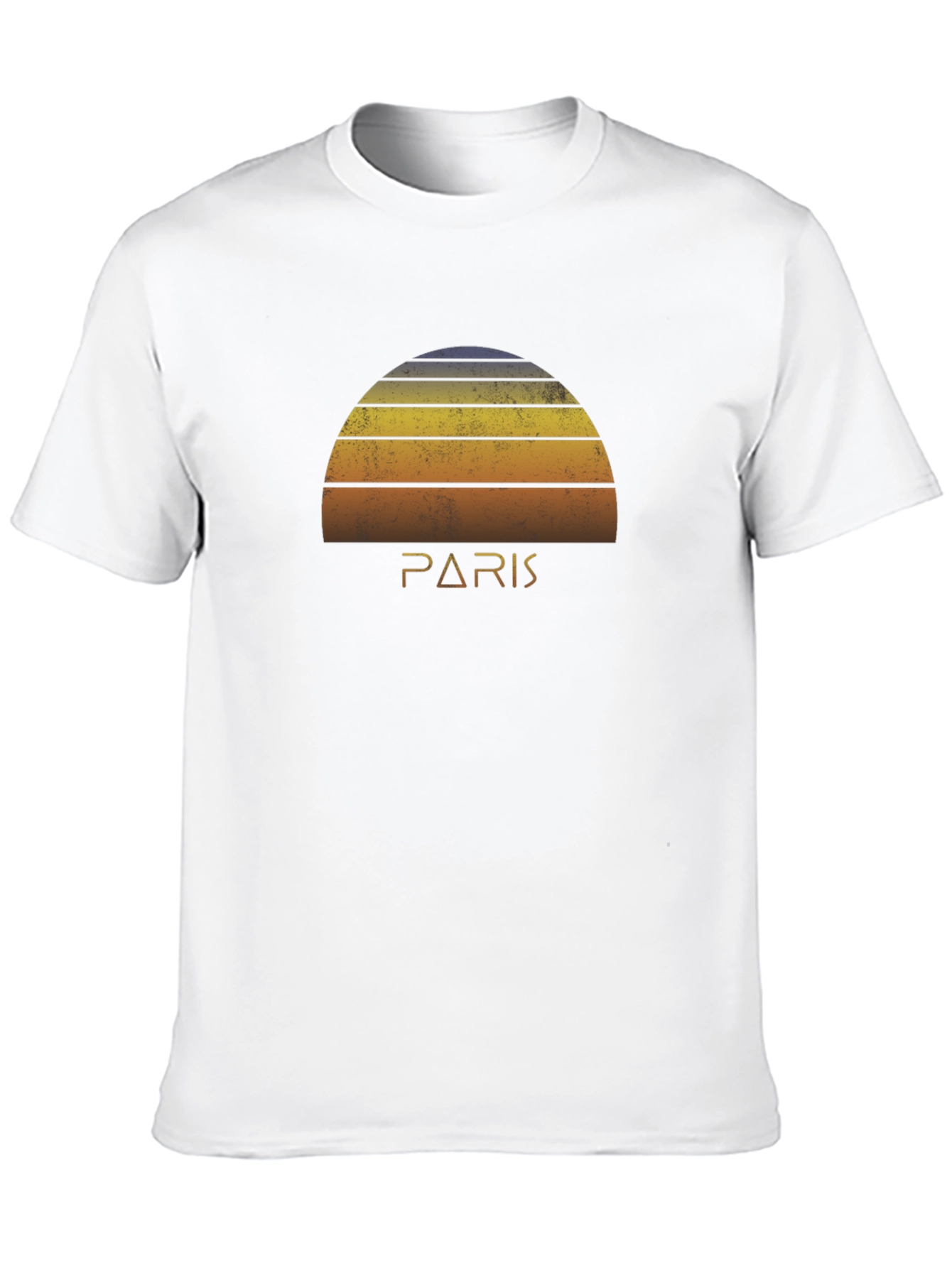 Paris Sunset Graphic Tee - Retro Style