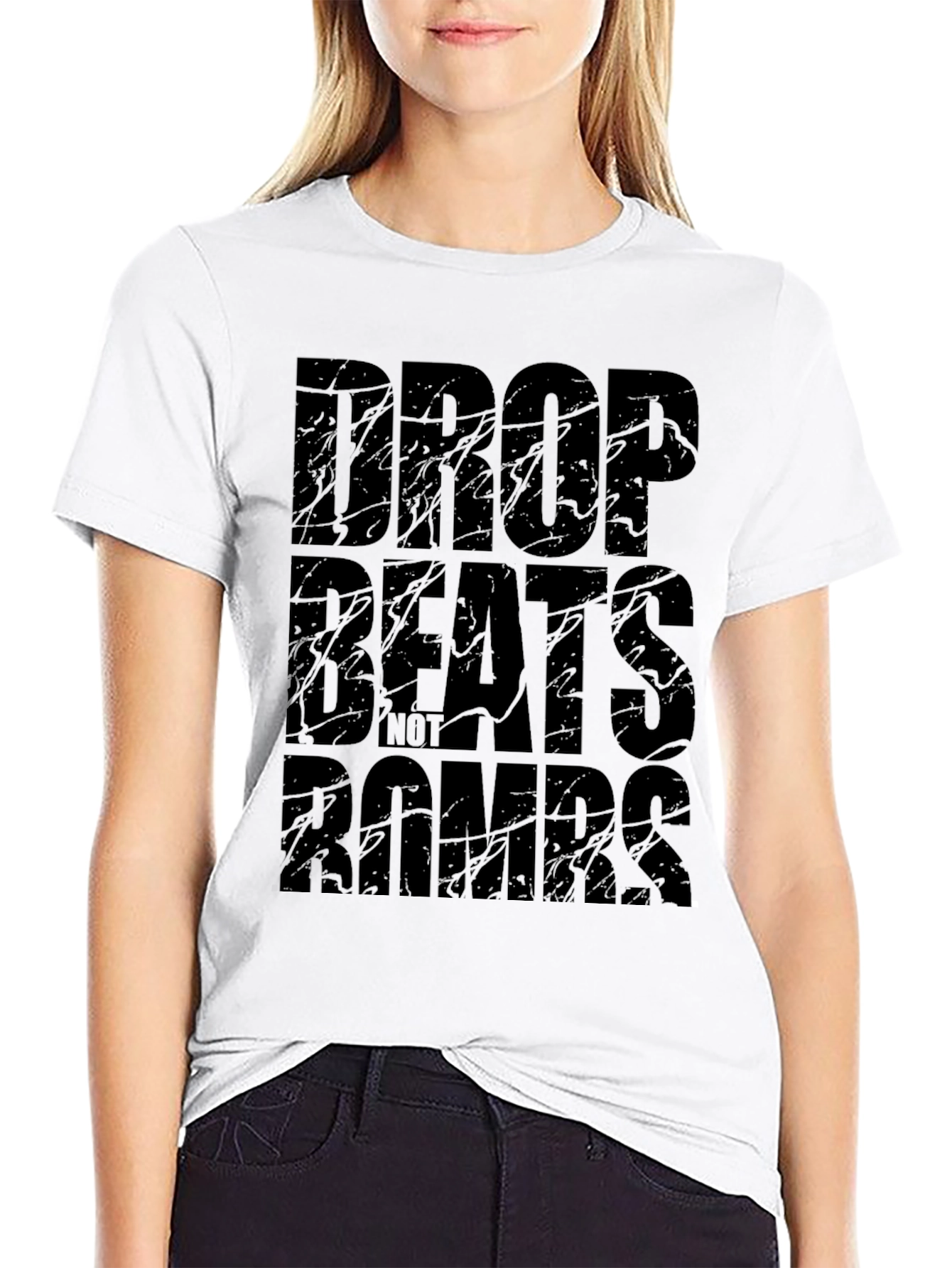 Drop Beats Not Bombs Graphic T-Shirt