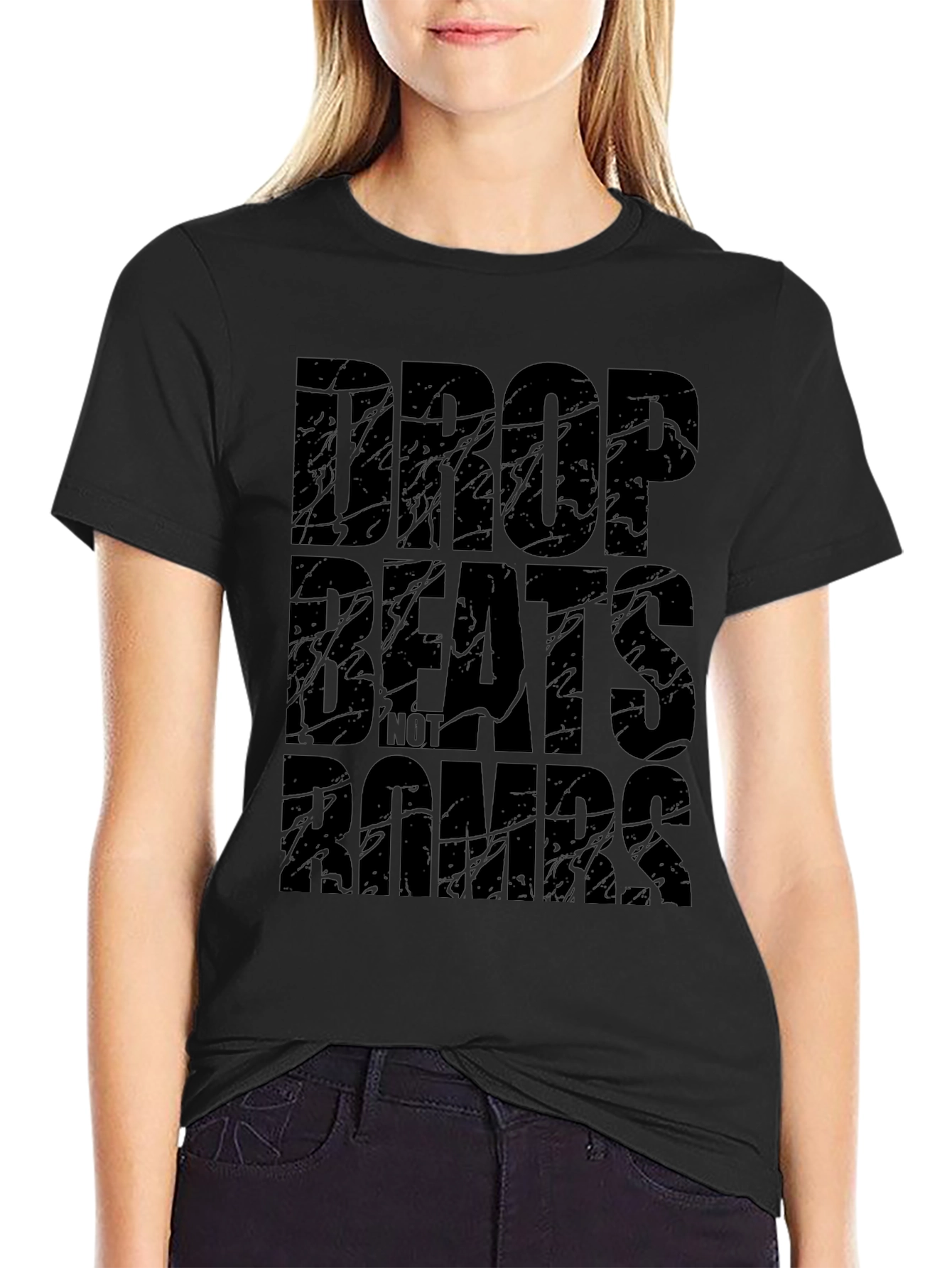 Drop Beats Not Bombs Graphic T-Shirt