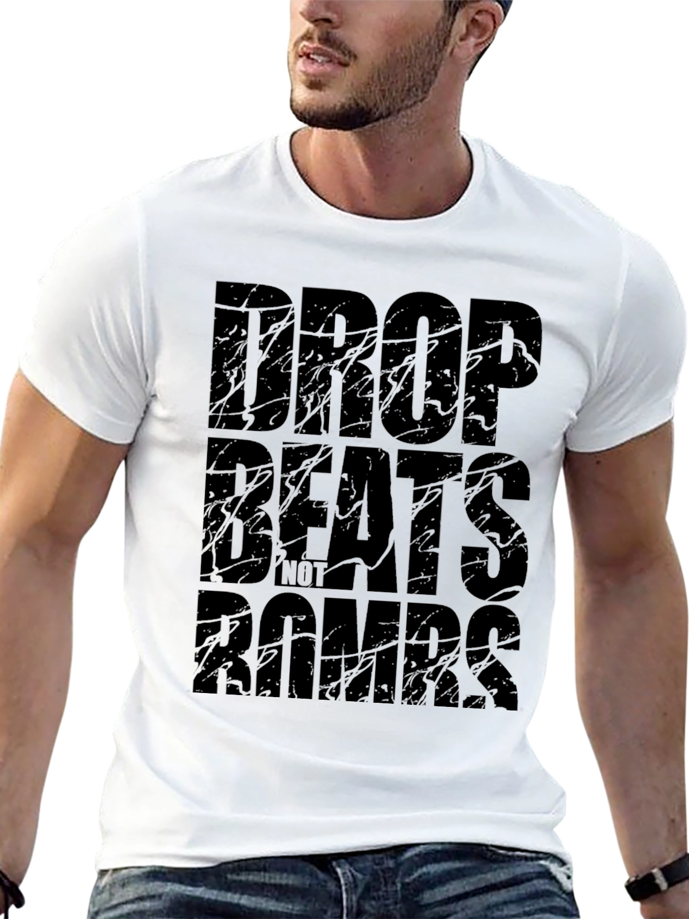 Drop Beats Not Bombs Graphic T-Shirt