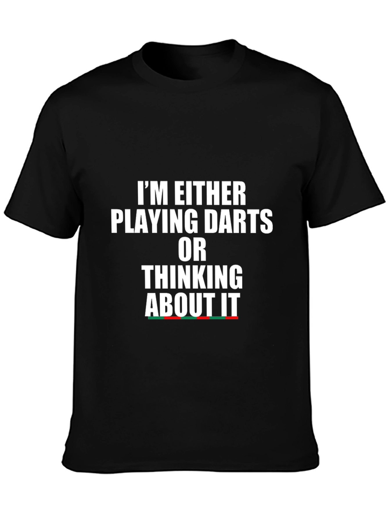 Darts Player Black Graphic Tee