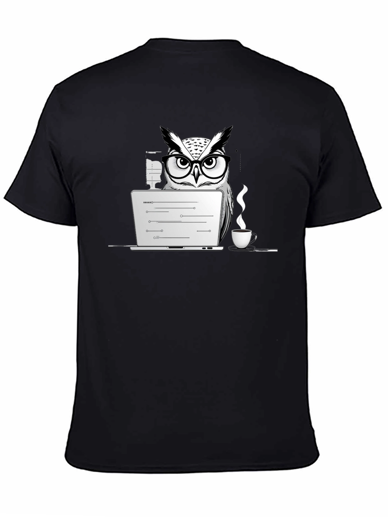 Owl Coder T-Shirt - Funny Programmer Tee