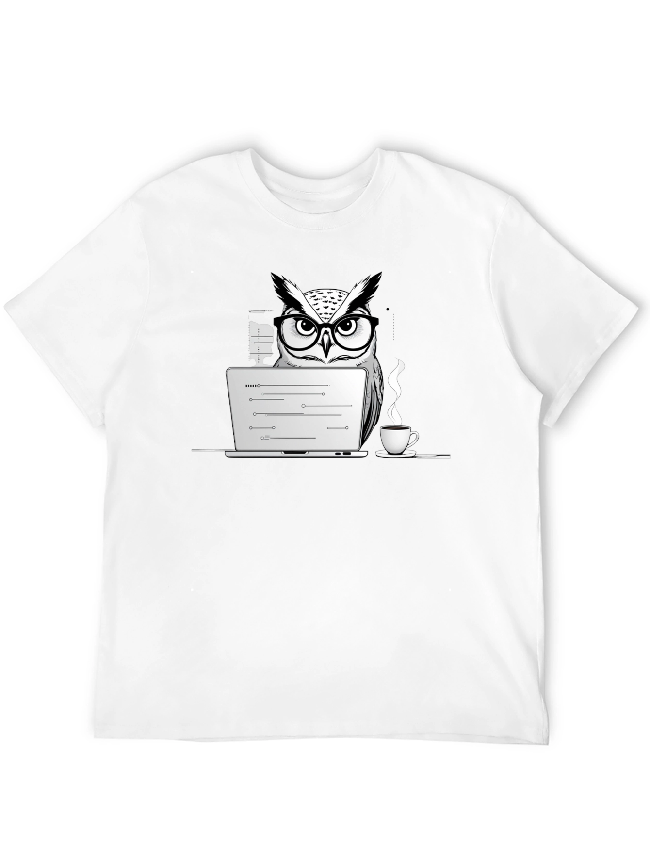 Owl Coder T-Shirt - Funny Programmer Tee