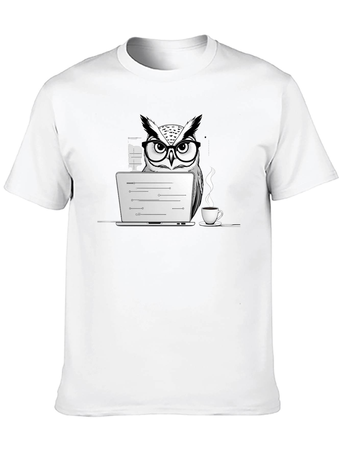 Owl Coder T-Shirt - Funny Programmer Tee