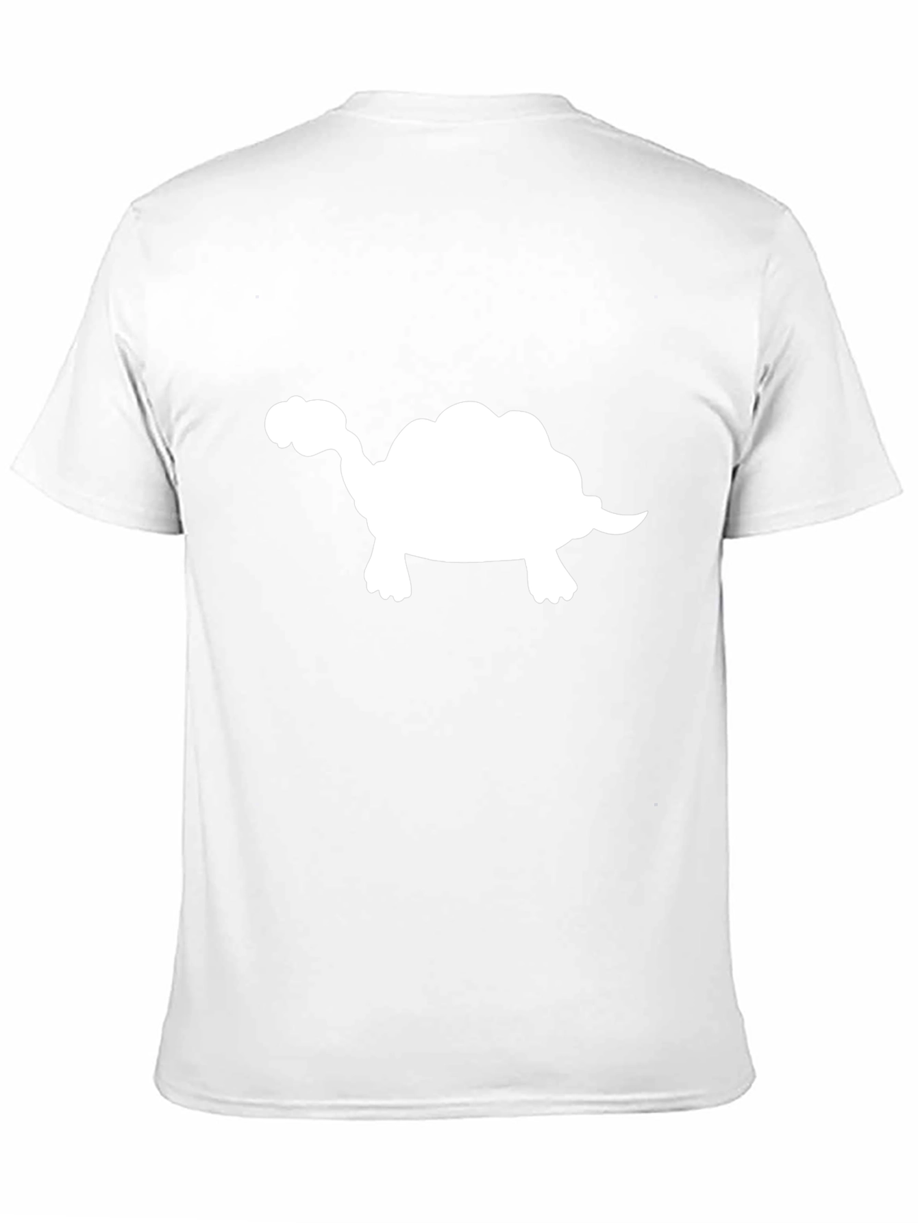 Turtle Silhouette T-Shirt - Casual Black Tee