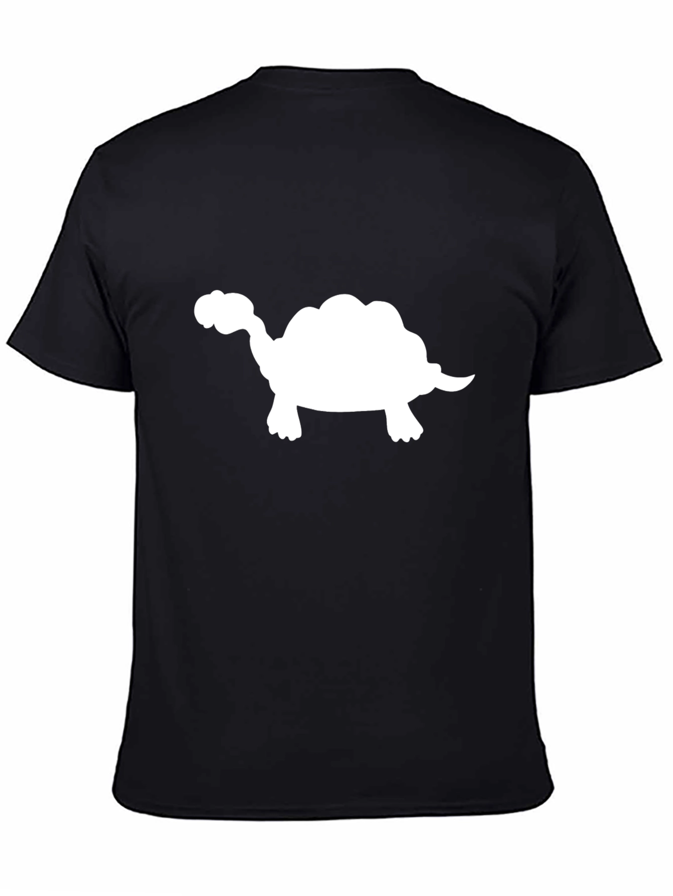 Turtle Silhouette T-Shirt - Casual Black Tee