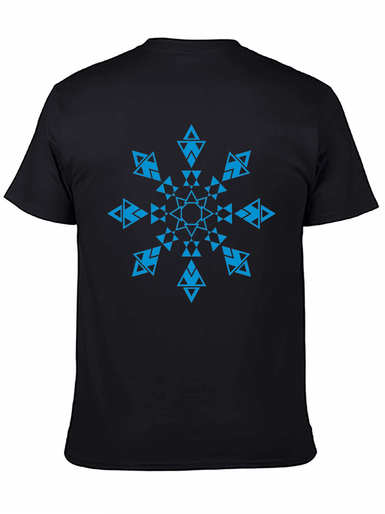 Geometric Snowflake Graphic T-Shirt