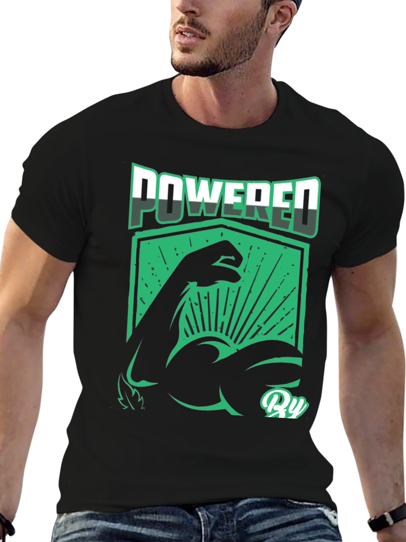 Powered By Muscles Graphic Tee