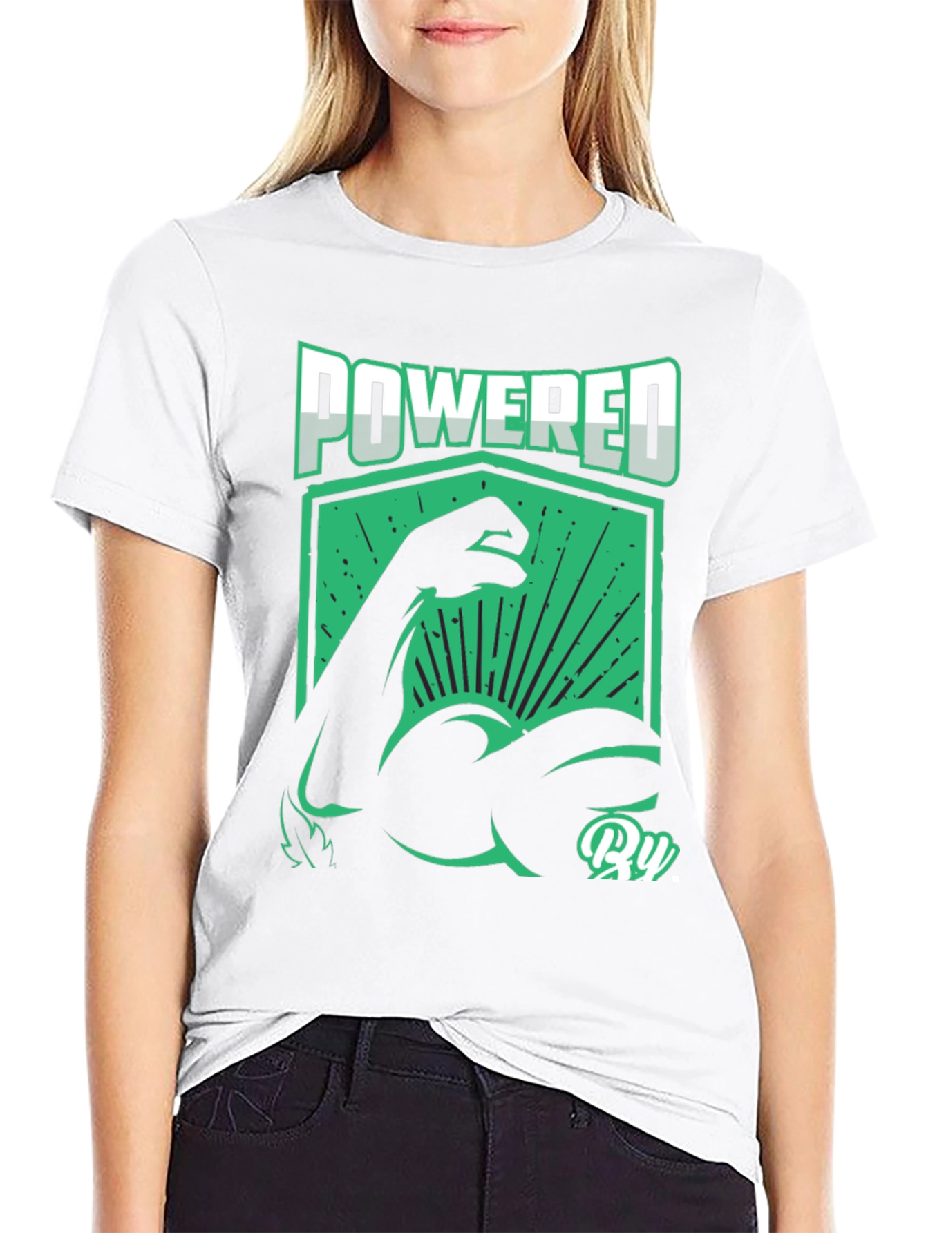 Powered By Muscles Graphic Tee