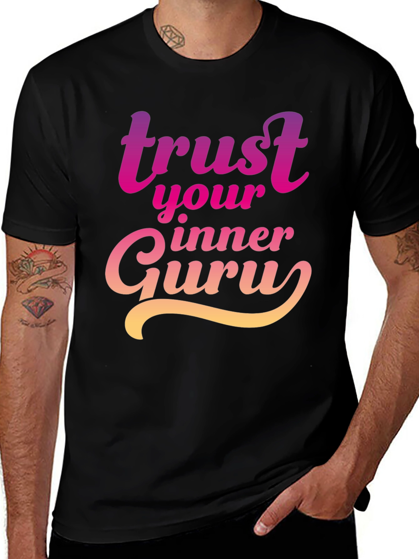 Trust Your Inner Guru Graphic Tee - Inspirational Design