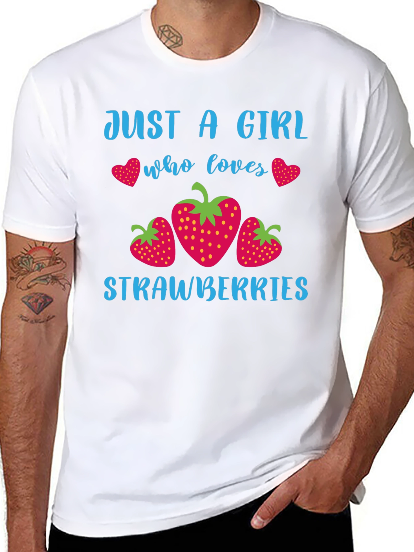 Just A Girl Who Loves Strawberries T-Shirt